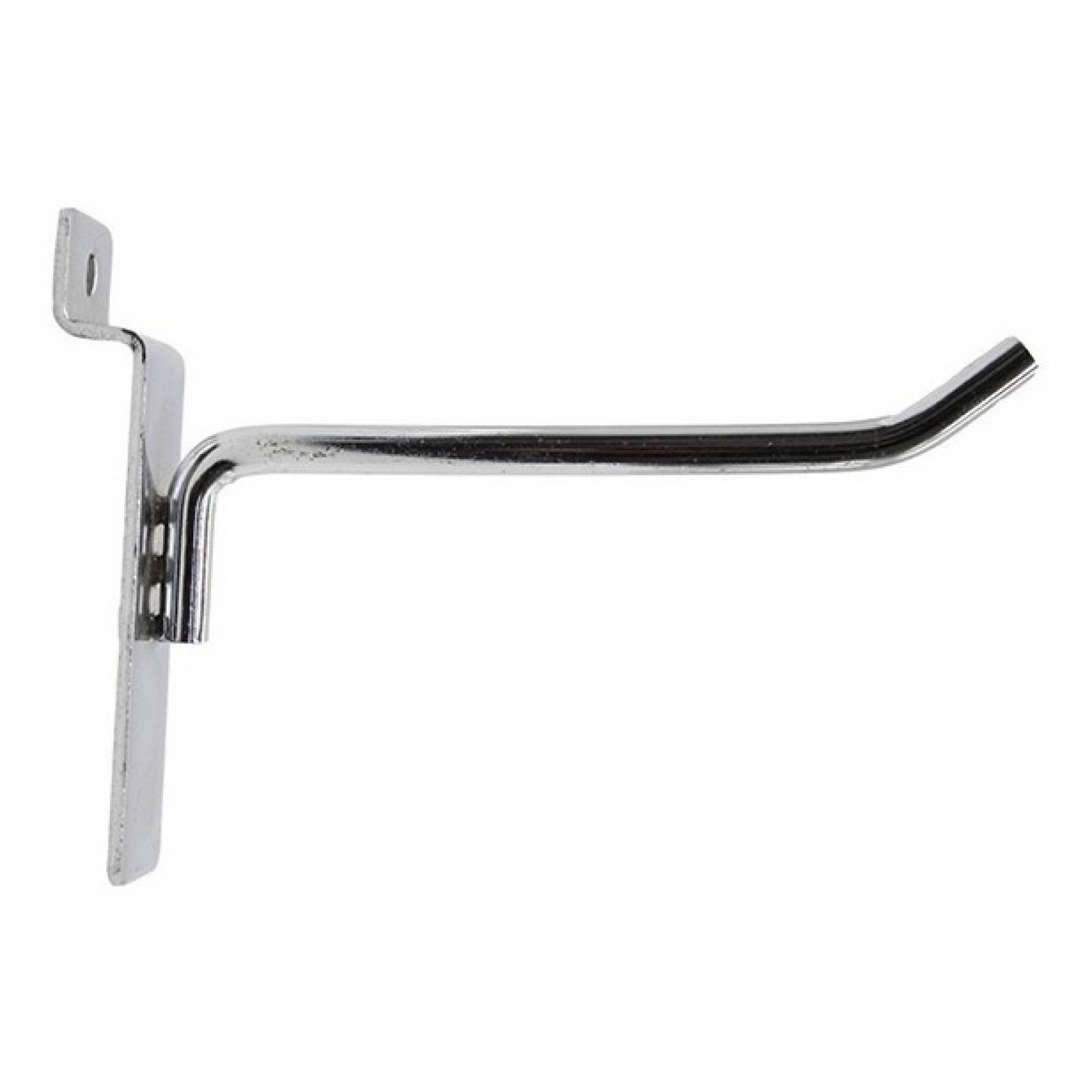 Gancho Blister Cromado Para Panel Ranurado Exhibipanel Resistente Grueso 10cm Y 20cm 