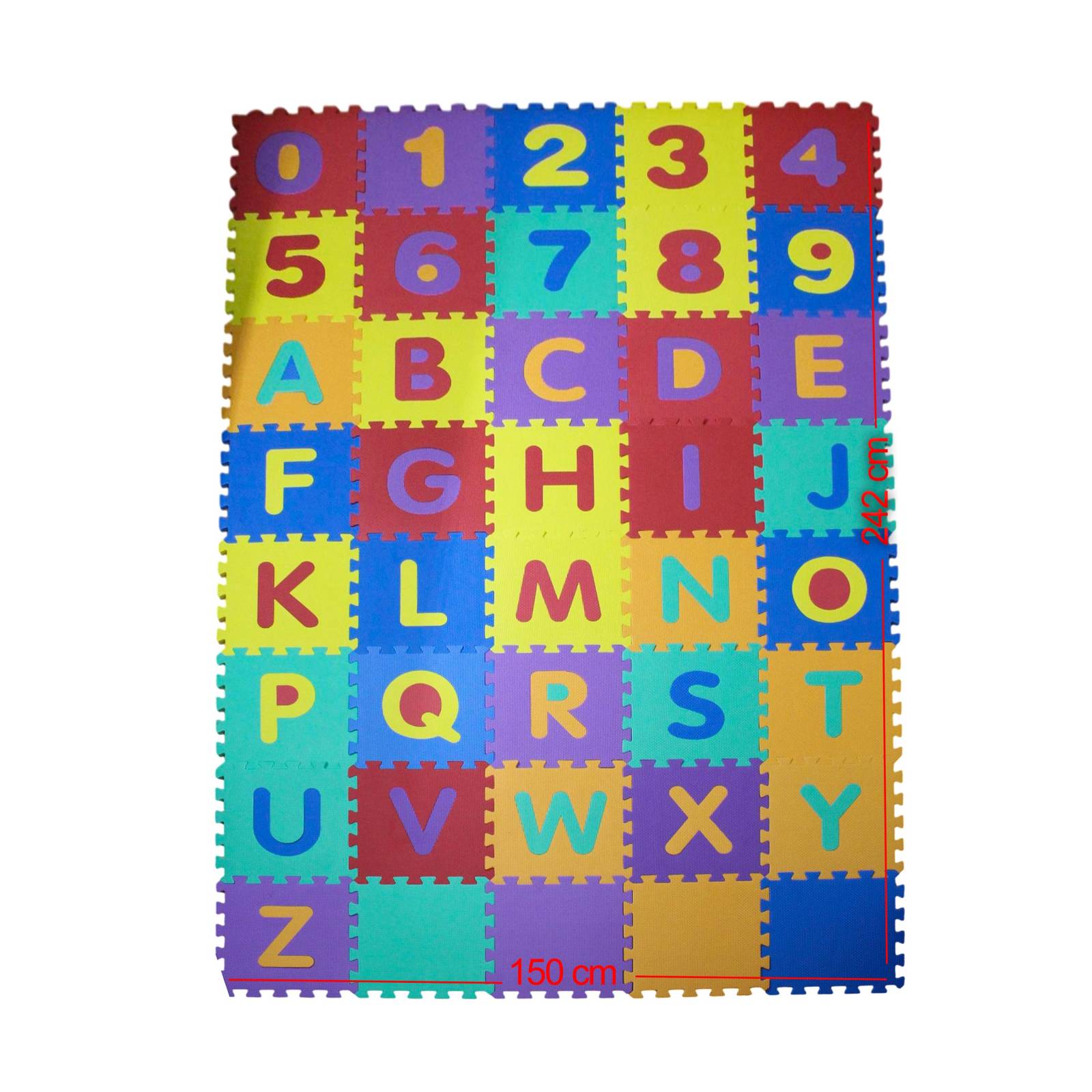 Tapete Piso Bebés Niños Abecedario Numerico Fomi 40 Piezas