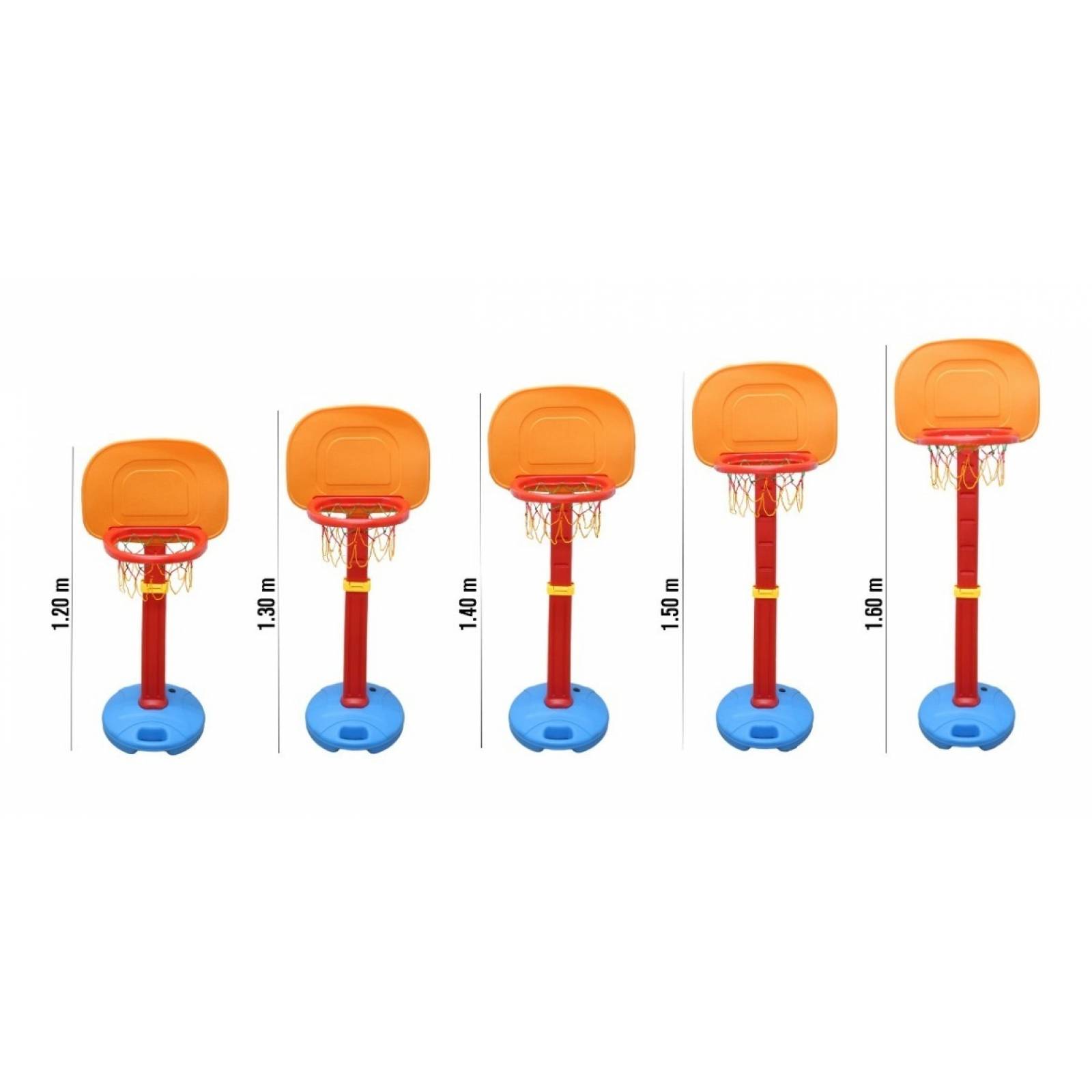 Canasta De Baloncesto Basketball Tablero 5 Posiciones Niños 