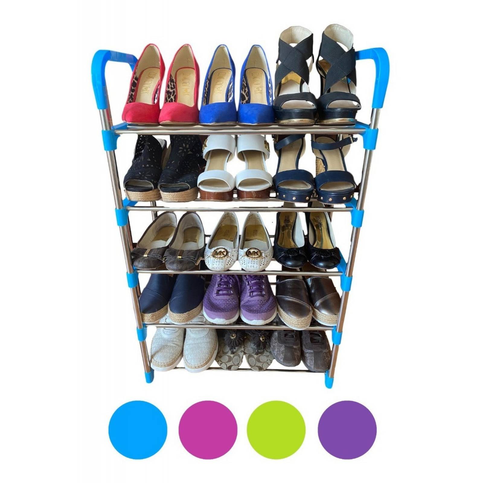 Zapatera 15 Pares Armable 5 Niveles Organizador Rack Zapatos