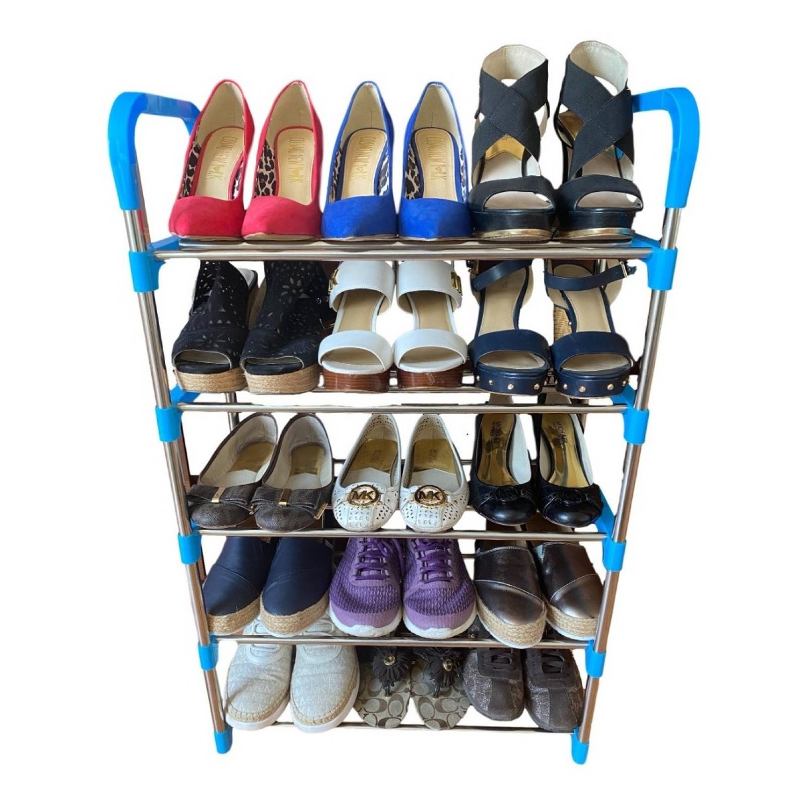 Zapatera 15 Pares Armable 5 Niveles Organizador Rack Zapatos