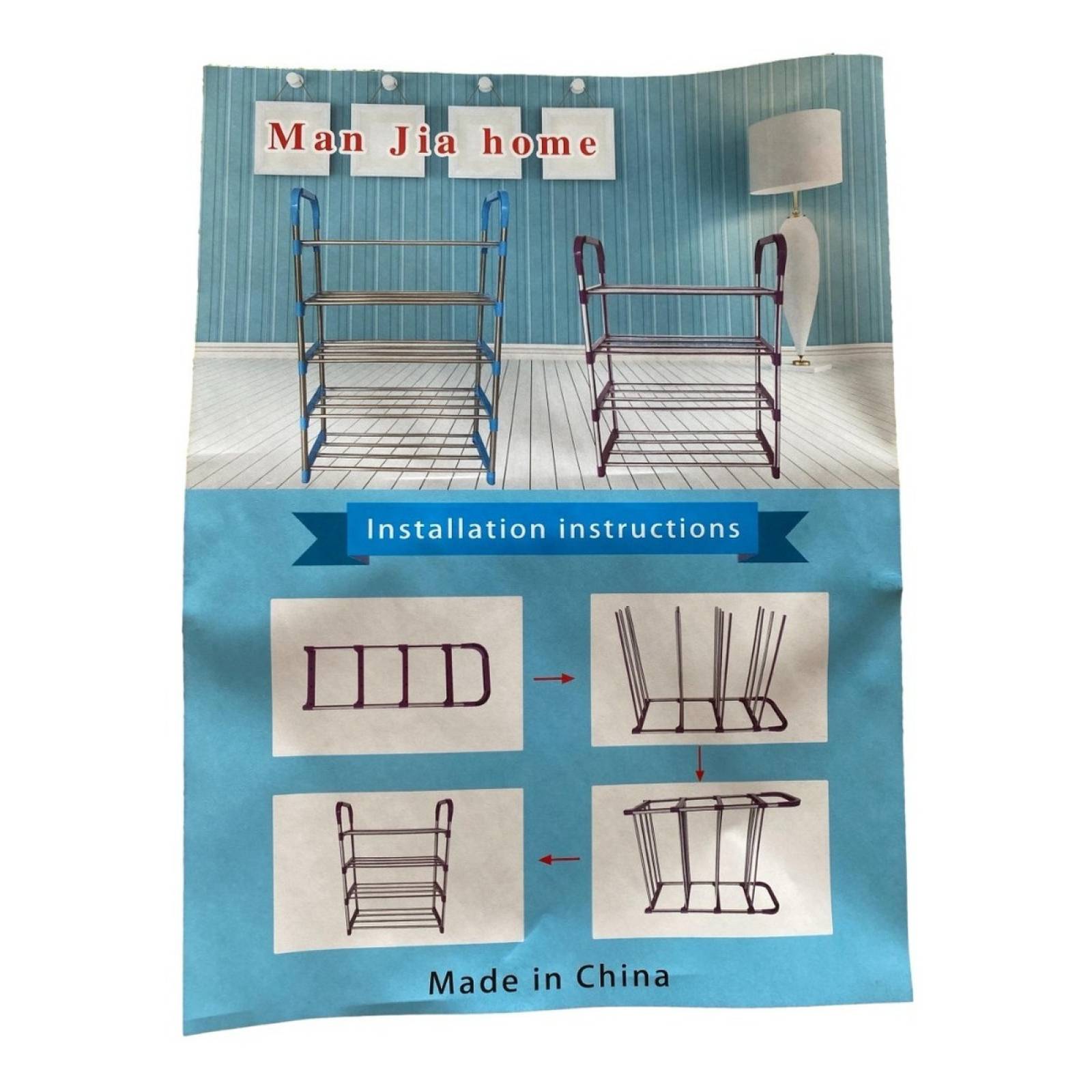 Zapatera 15 Pares Armable 5 Niveles Organizador Rack Zapatos