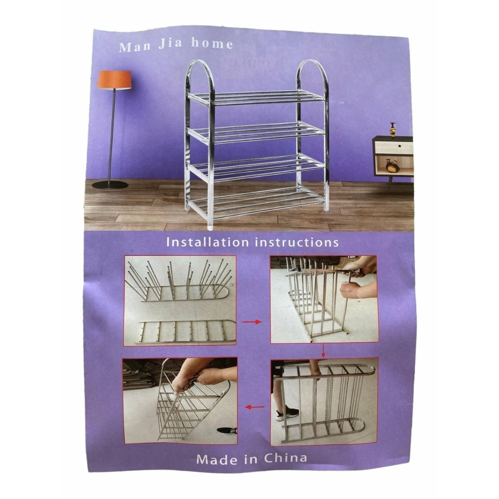 Zapatera 15 Pares Armable 5 Niveles Organizador Rack Zapatos