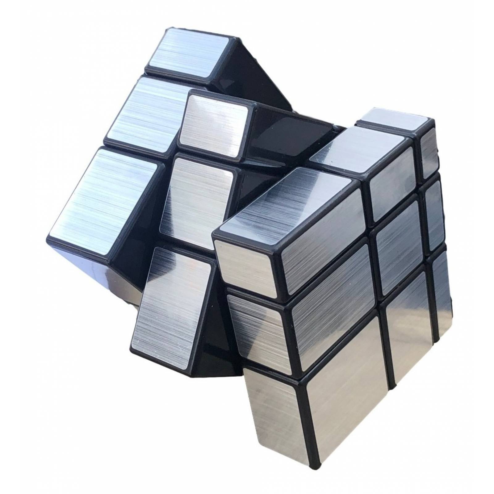 Cubo Rubik Magico Espejo Plateado 3x3 Cube Mirror 58cm