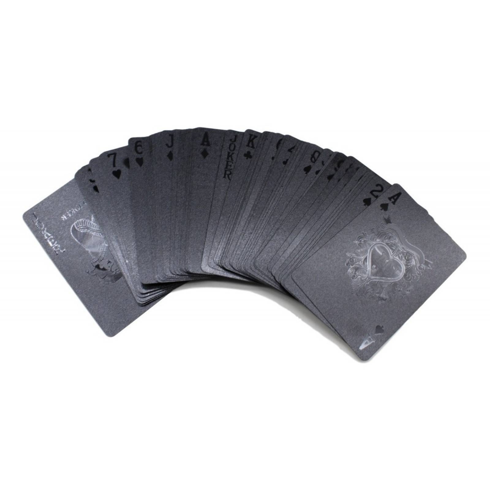 Baraja Negra Poker Black 100 Dolares Cartas 