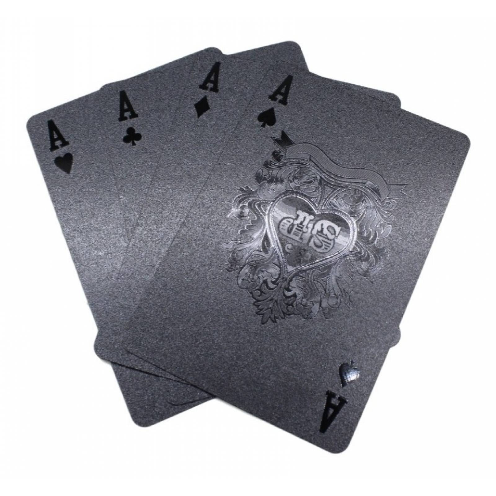 Baraja Negra Poker Black 100 Dolares Cartas 
