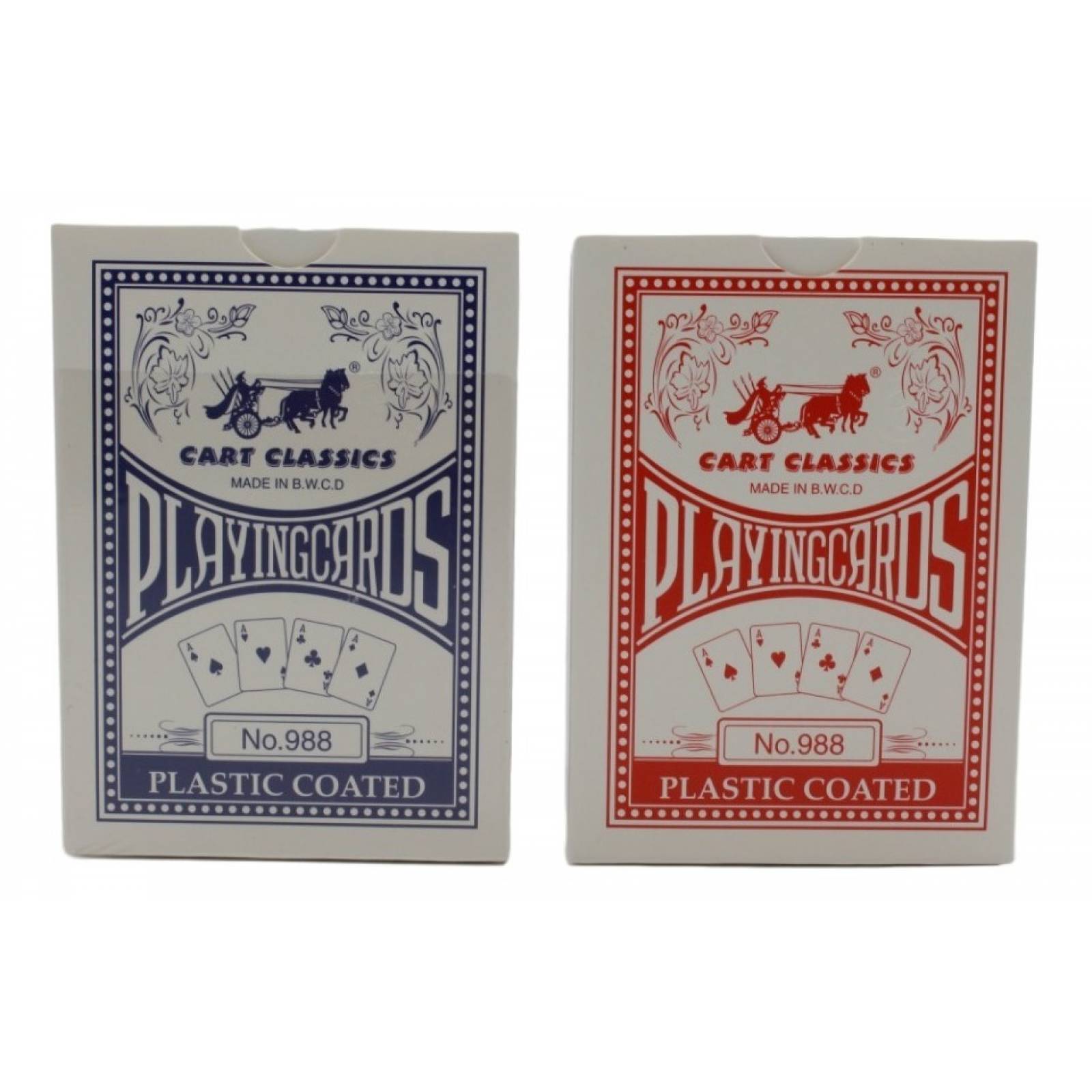 Baraja Poker Cartas Naipes Plastificada Inglesa No 988 