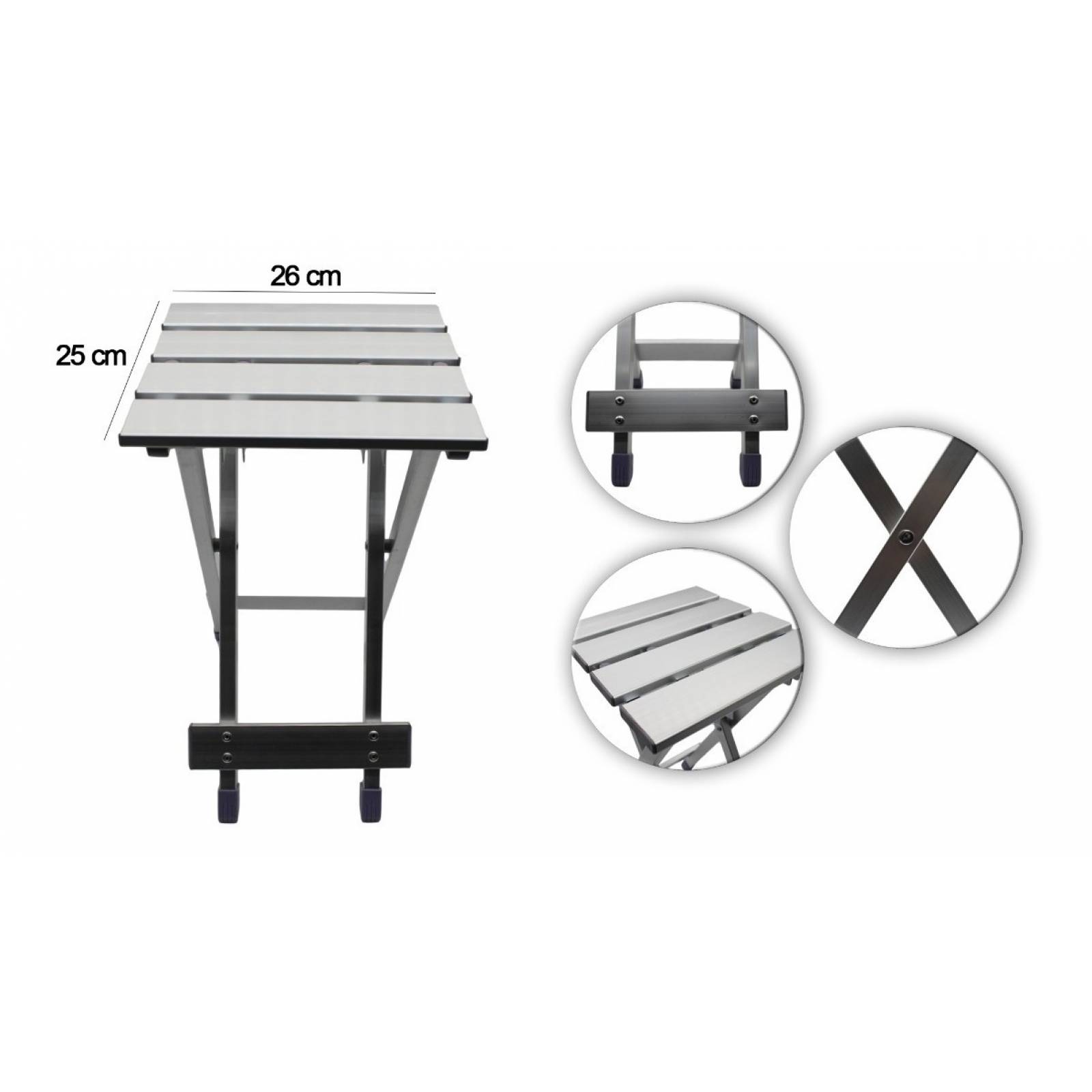 Banco Plegable Portátil Aluminio Multi Usos Campismo Filas 