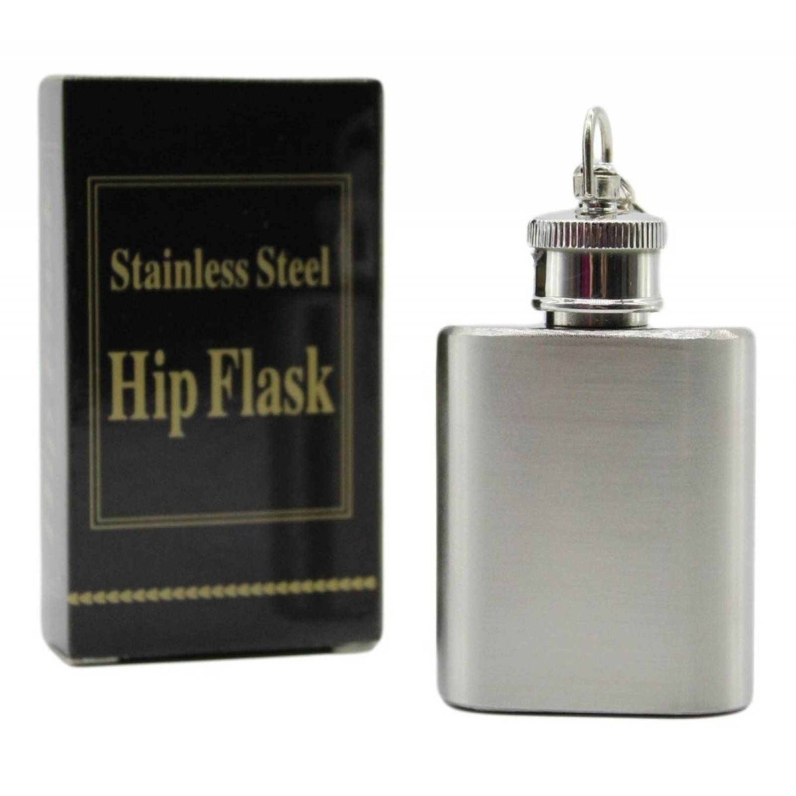 Llavero Licorera Anforita 1oz Acero Inoxidable Con Embudo