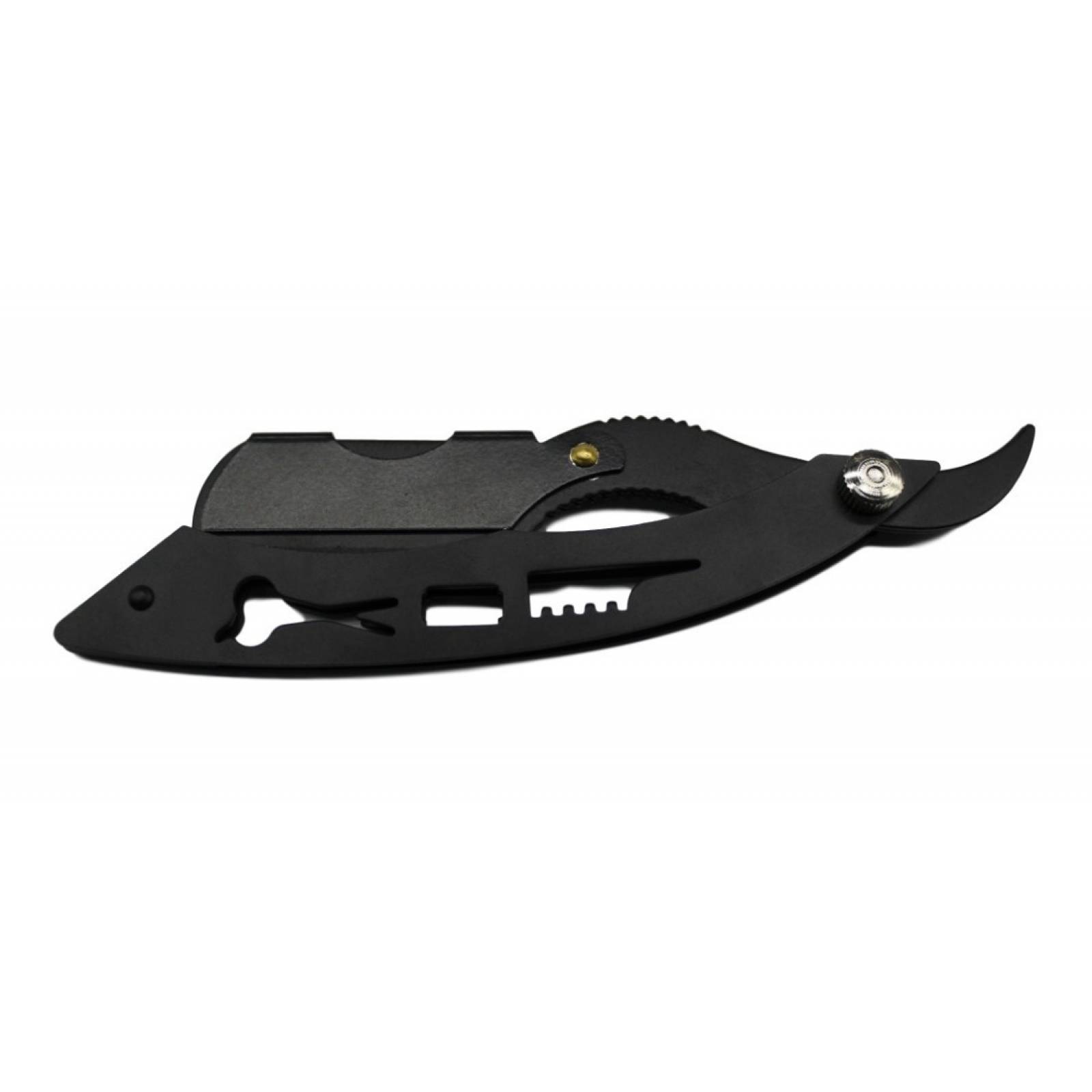 Porta Navaja Barbero Acero Inox Negra Peluquero Alta Calidad