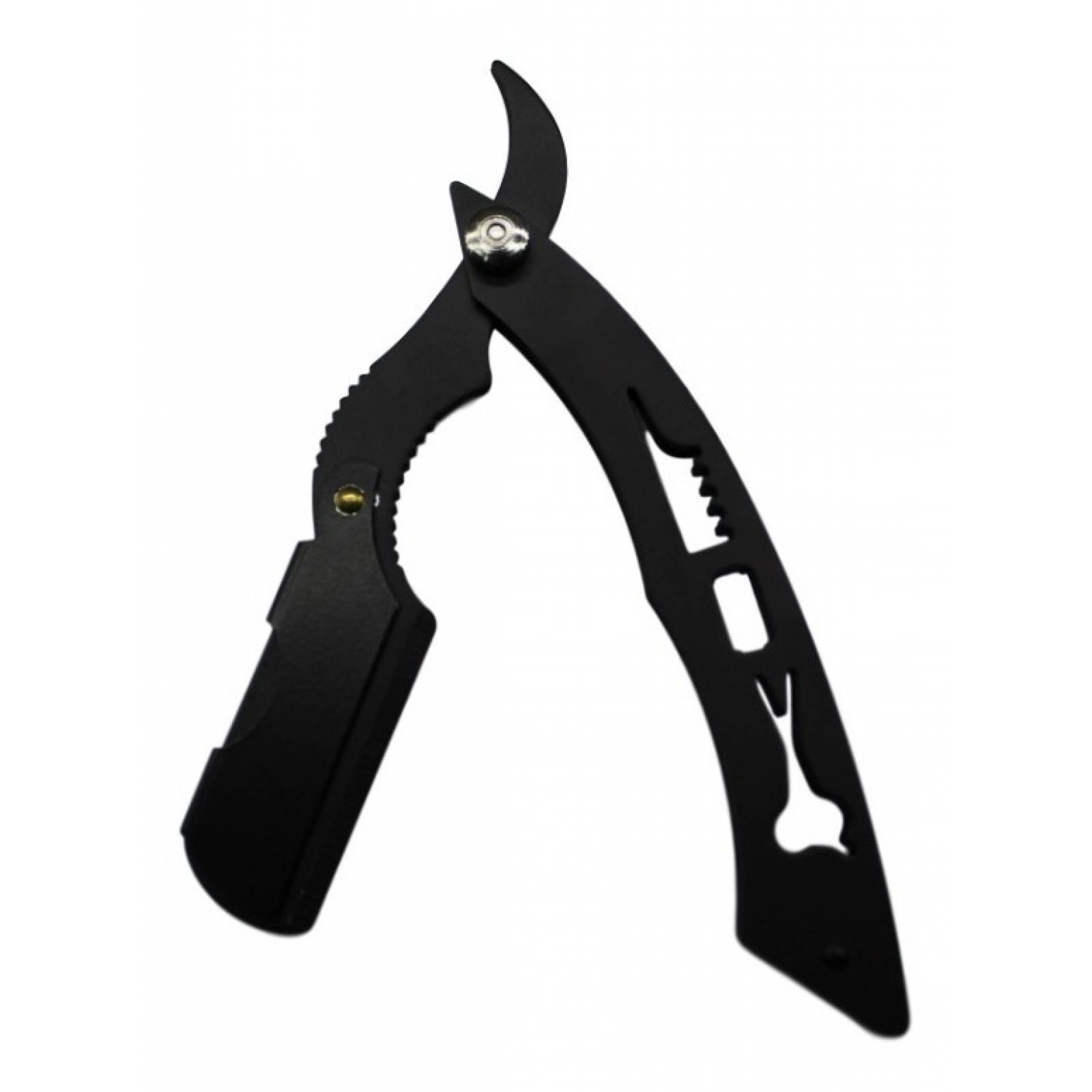 Porta Navaja Barbero Acero Inox Negra Peluquero Alta Calidad
