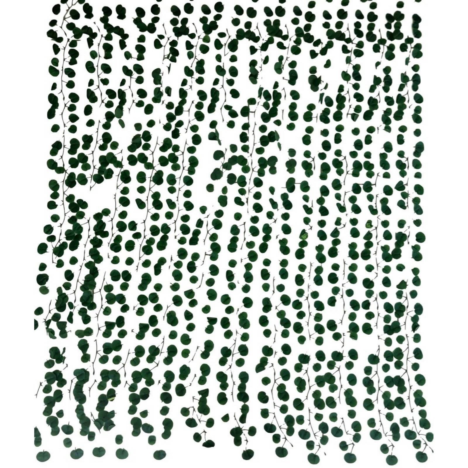 Follaje Artificial Guía Hiedra 2m Muro Verde Enredadera Lisa 12 Piezas Envio Gratis 