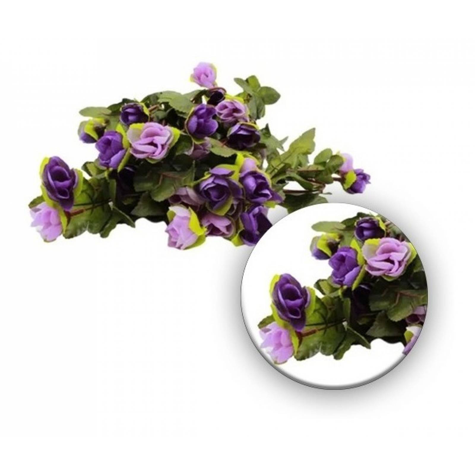 Guia Rosas Enredadera 22mts Decoración Flor Artificial    