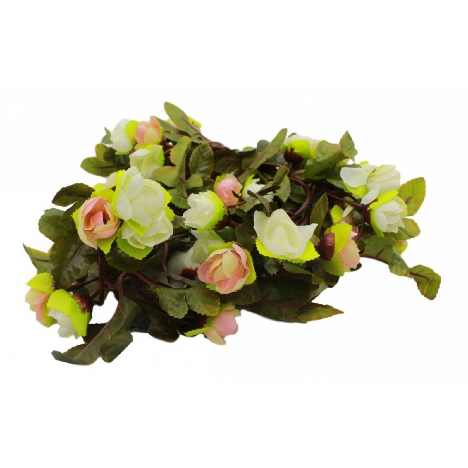 Guia Rosas Enredadera 22mts Decoración Flor Artificial    