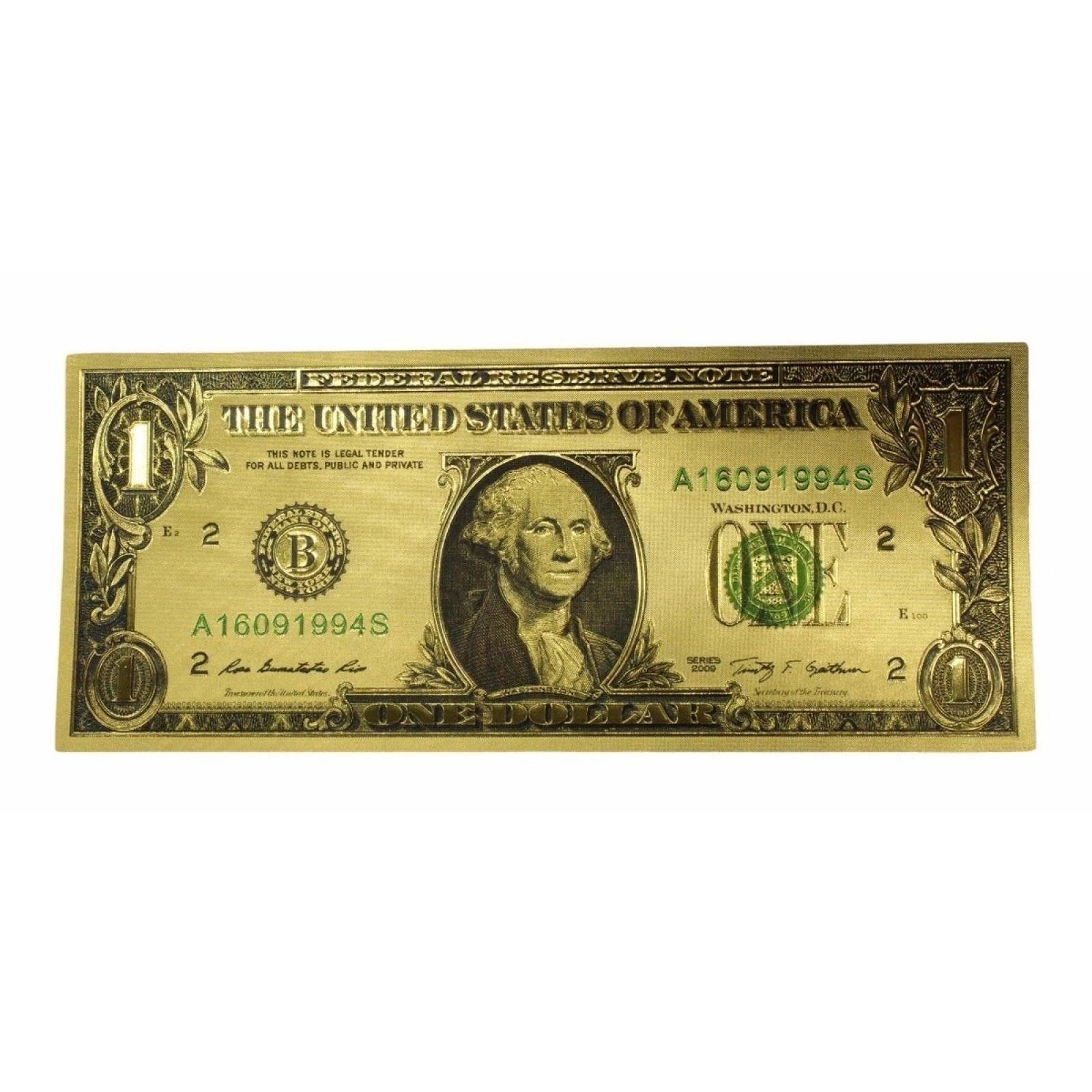 1000 Billetes Dorados Color Imitación Oro 24k Buena Suerte