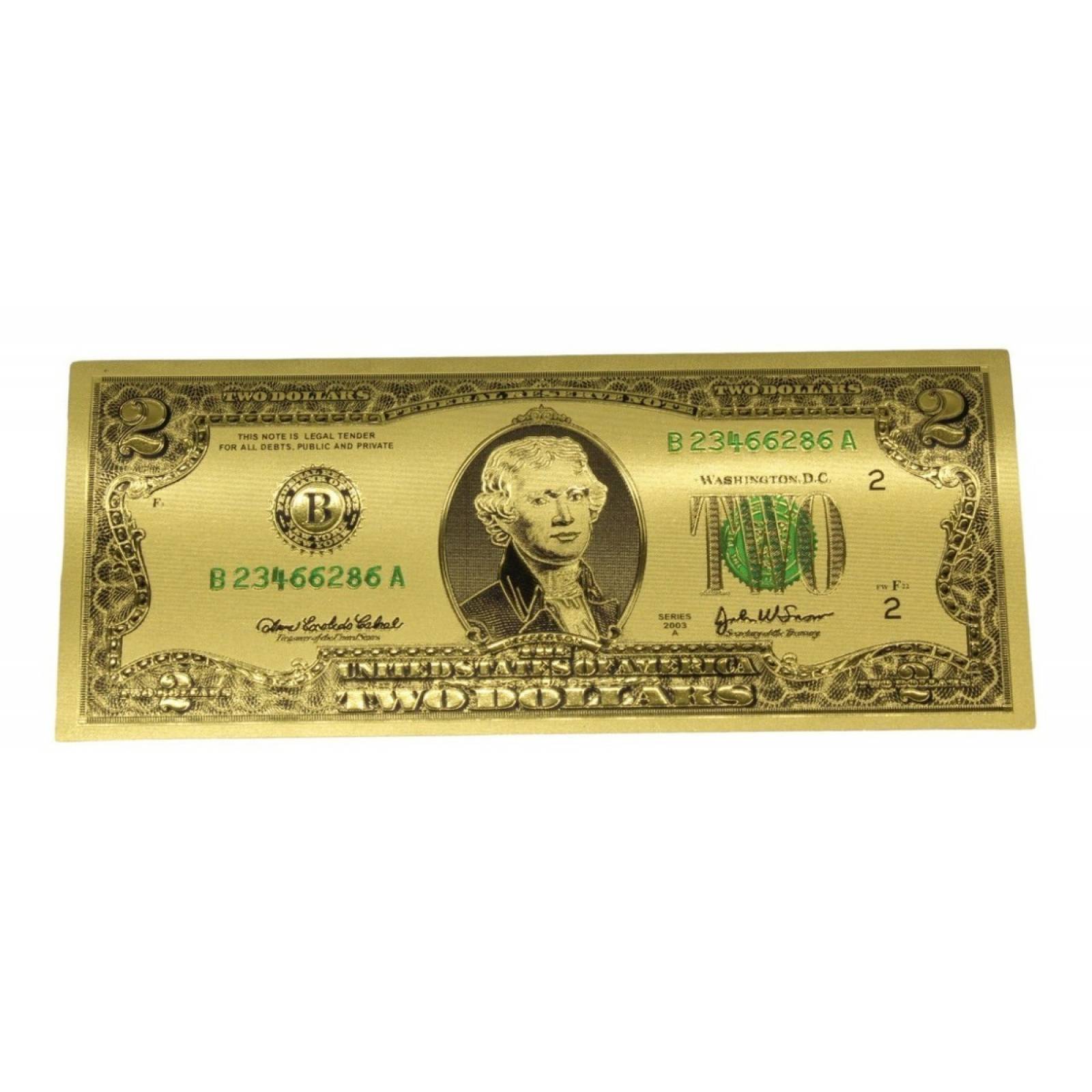 1000 Billetes Dorados Color Imitación Oro 24k Buena Suerte