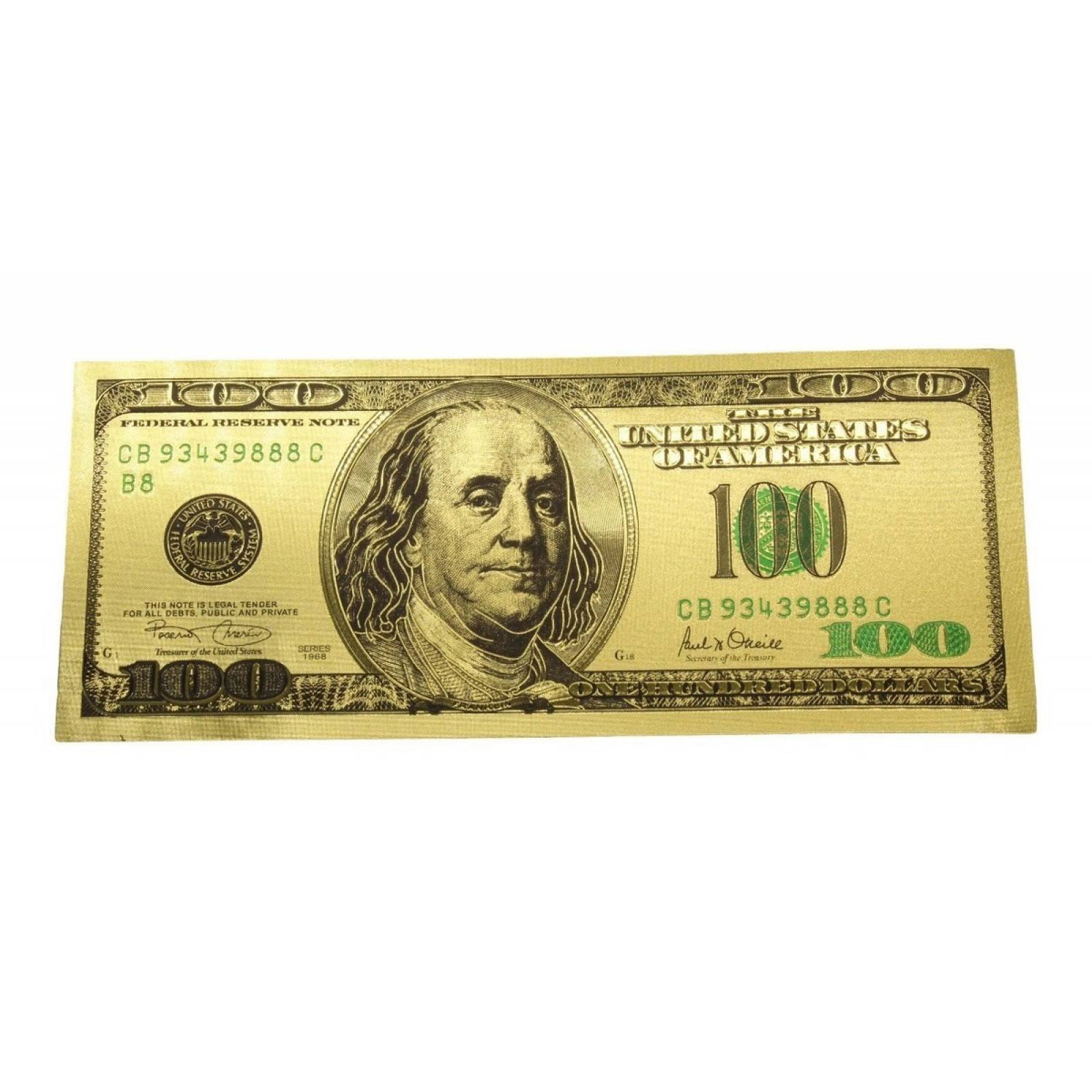 1000 Billetes Dorados Color Imitación Oro 24k Buena Suerte