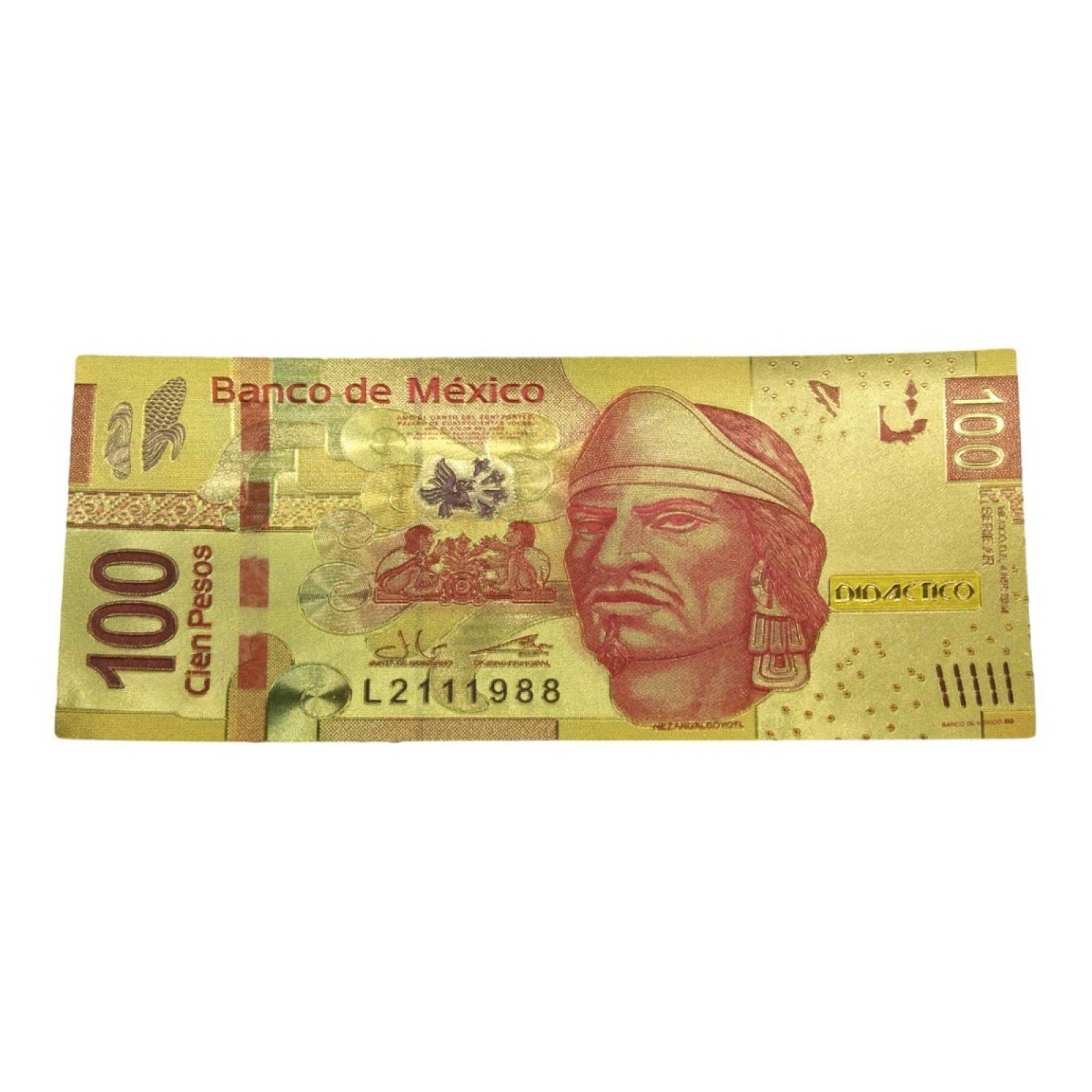 1000 Billetes Dorados Color Imitación Oro 24k Buena Suerte