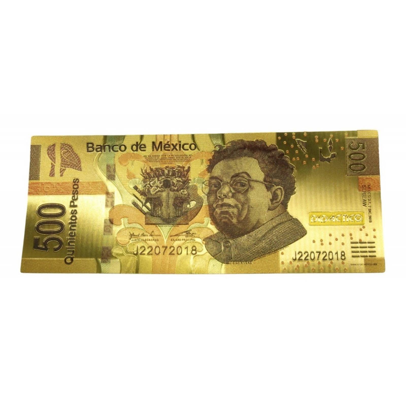 1000 Billetes Dorados Color Imitación Oro 24k Buena Suerte
