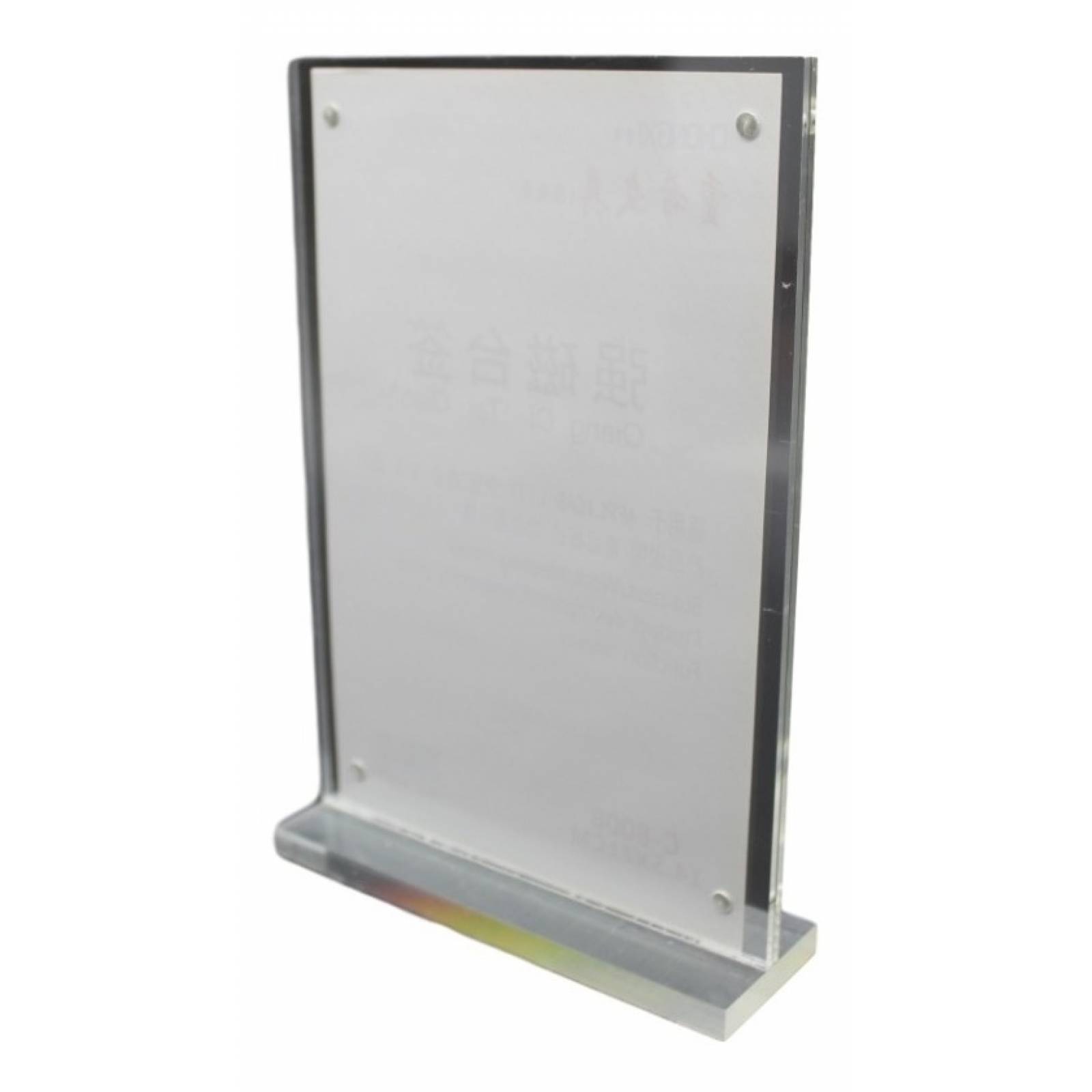 Porta Menu Acrilico Doble Vista Imán Restaurante Publicidad 