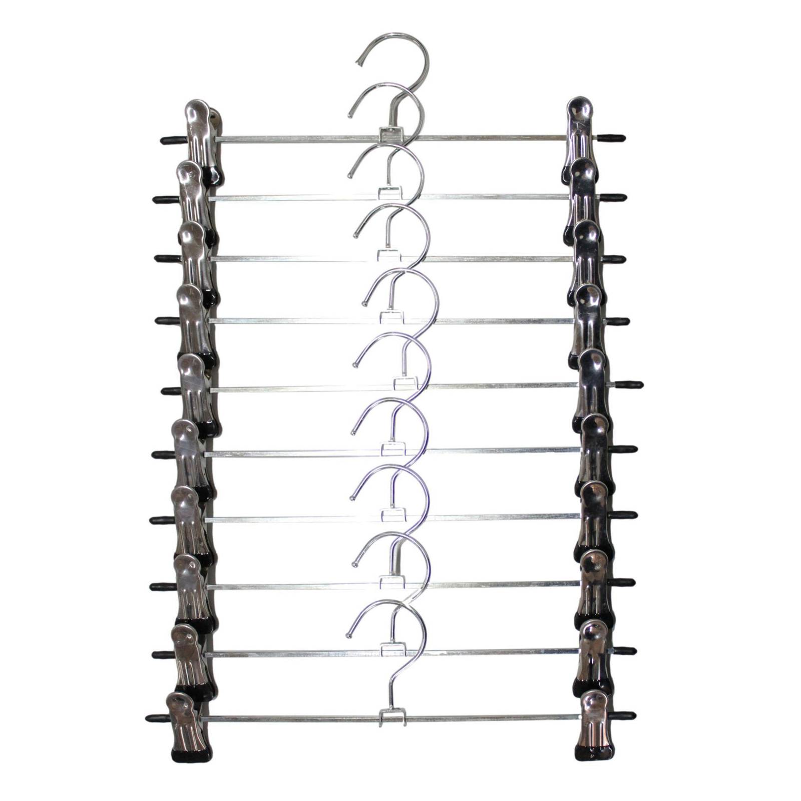 Caja De Ganchos Para Ropa Pantalon Metal Con Pinzas 400 Pzas