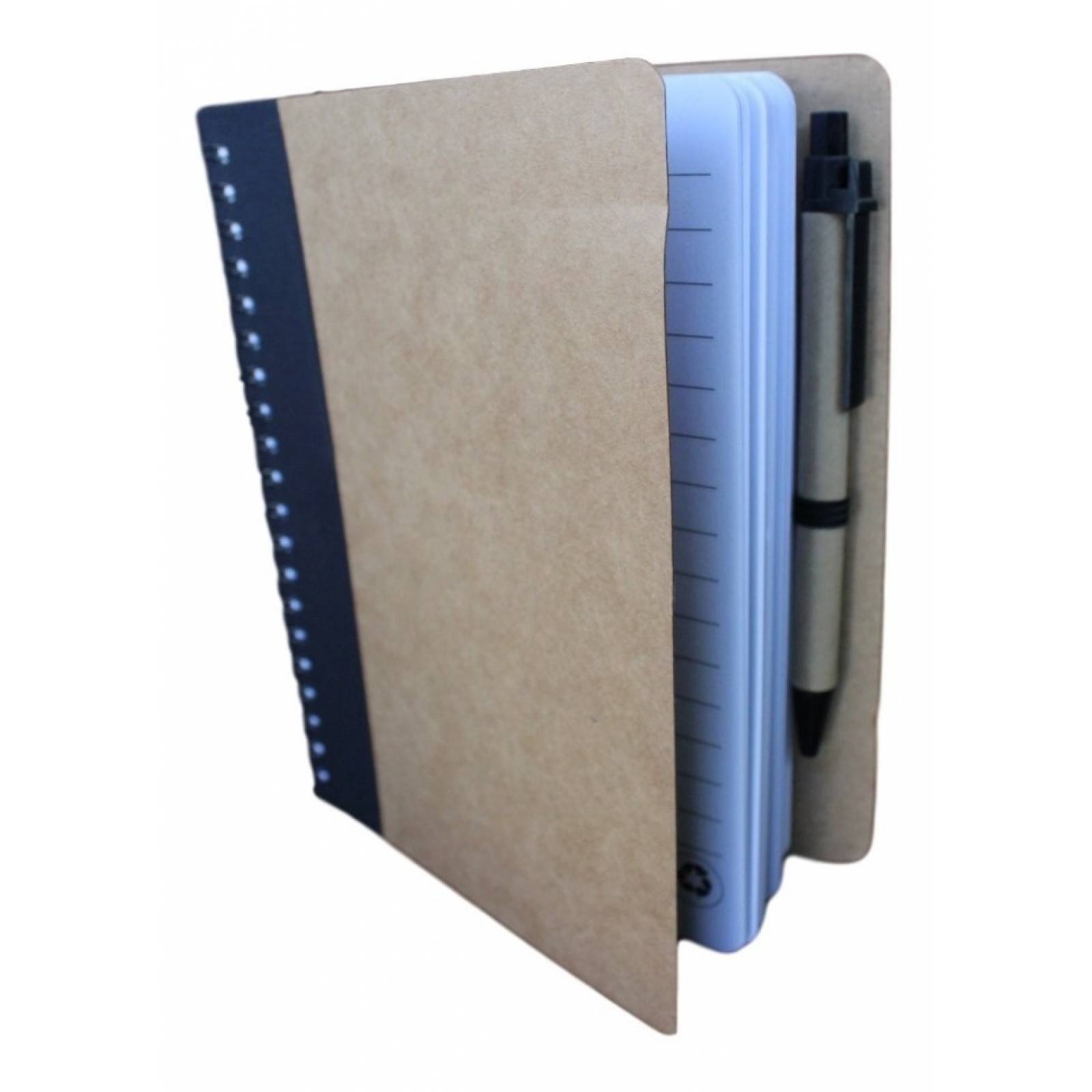  Libreta Cuaderno Ecologico 1 2 Carta Pasta Dura Con Bolígrafo 13 X 18cm 70 Hojas