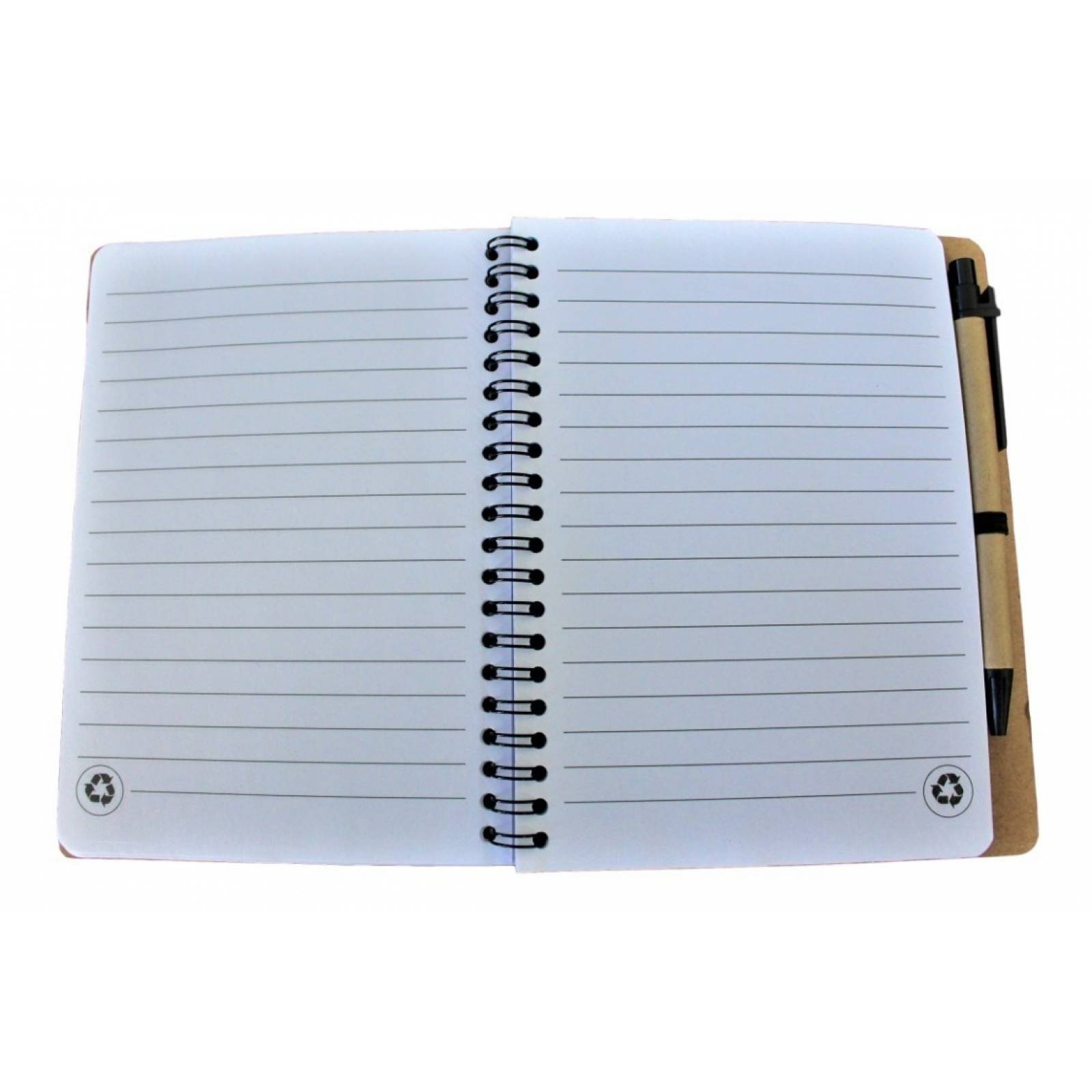  Libreta Cuaderno Ecologico 1 2 Carta Pasta Dura Con Bolígrafo 13 X 18cm 70 Hojas