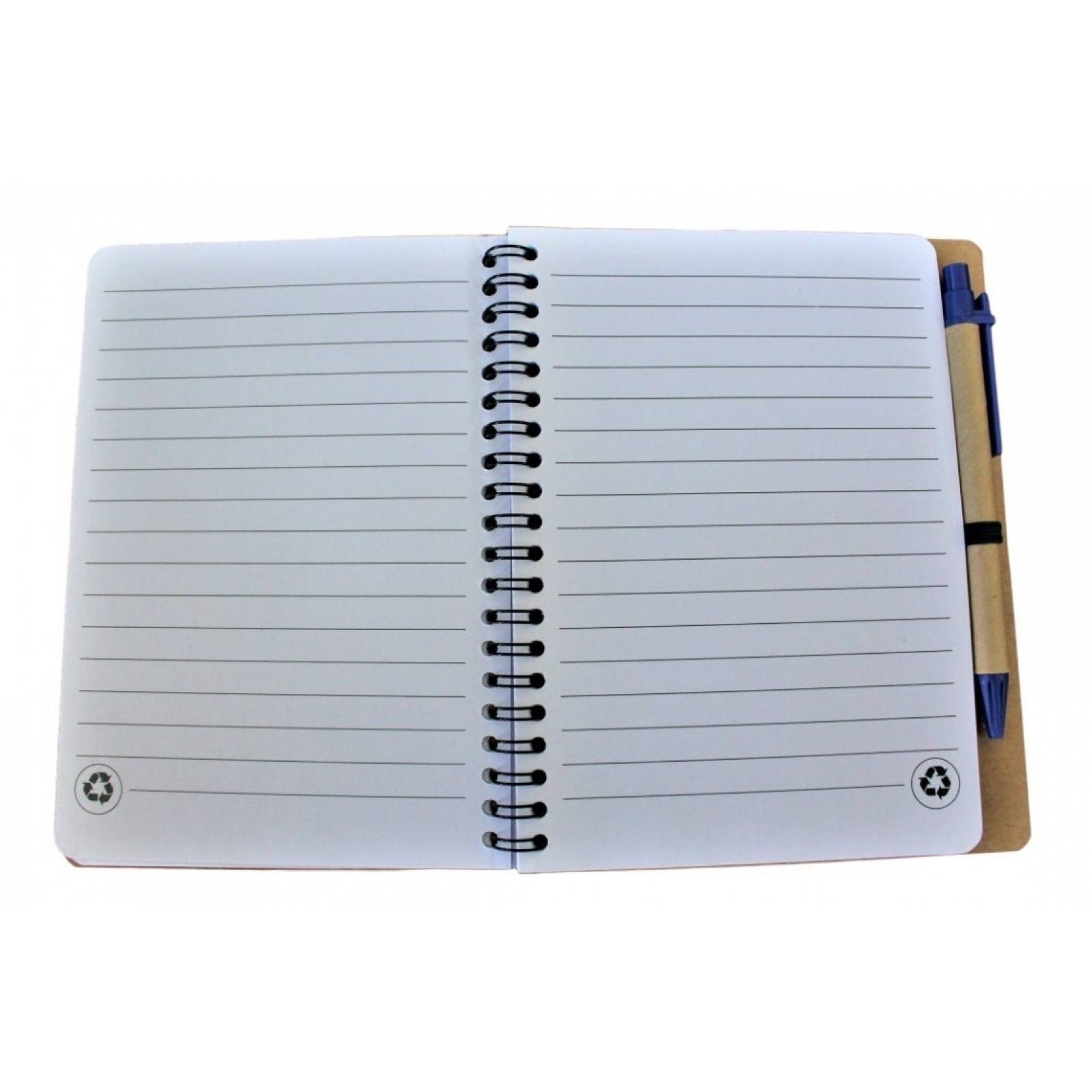  Libreta Cuaderno Ecologico 1 2 Carta Pasta Dura Con Bolígrafo 13 X 18cm 70 Hojas