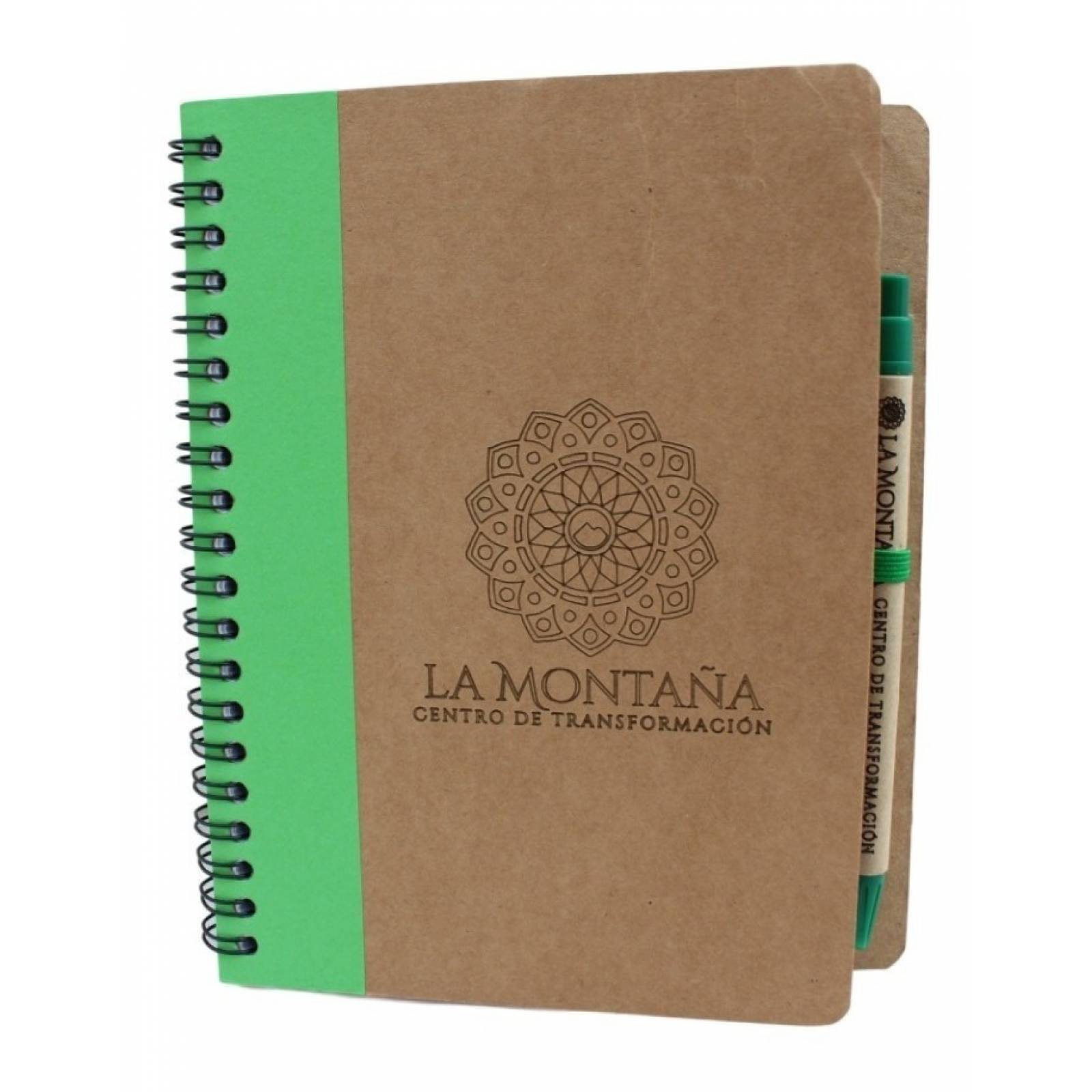 Libreta Cuaderno Ecologico 1 2 Carta Pasta Dura Con Bolígrafo 13 X 18cm Grabado Laser 70 Hojas 50 Piezas 