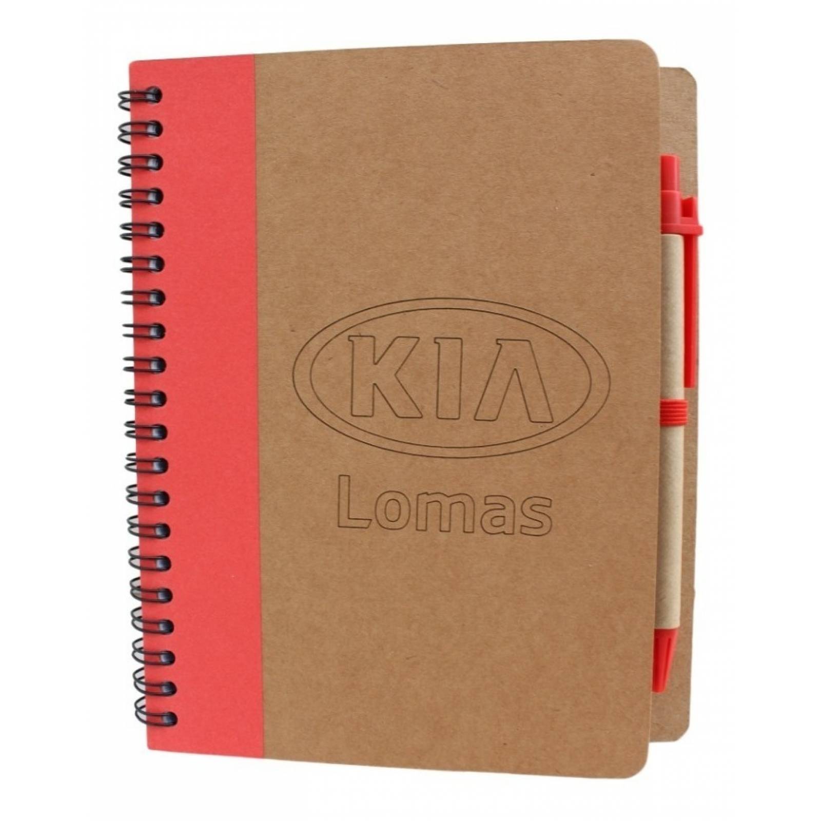 Libreta Cuaderno Ecologico 1 2 Carta Pasta Dura Con Bolígrafo 13 X 18cm Grabado Laser 70 Hojas 50 Piezas 