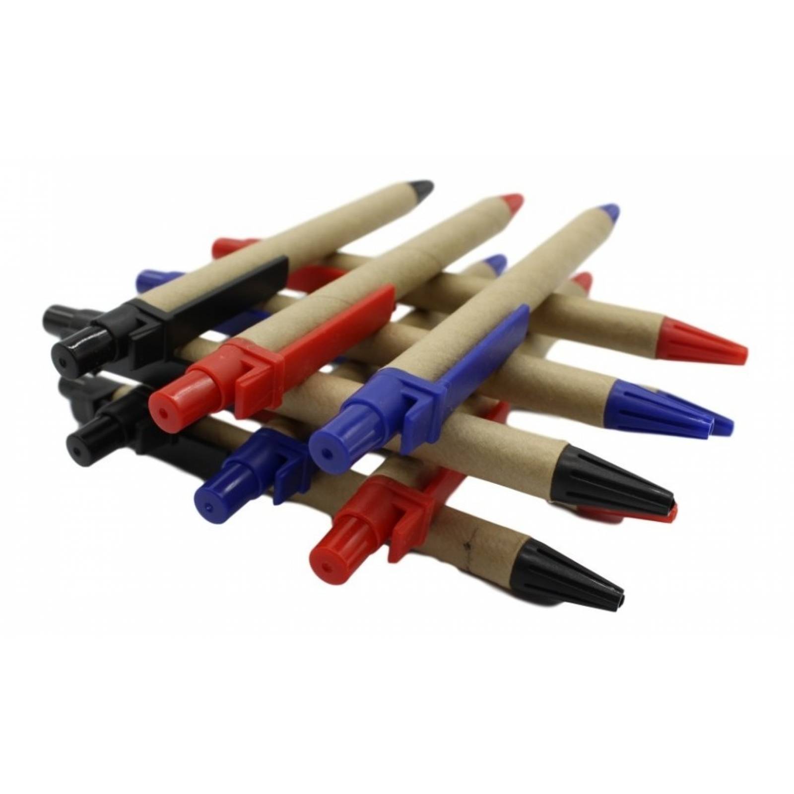 Pluma Boligrafo Ecologica Carton 200 Piezas