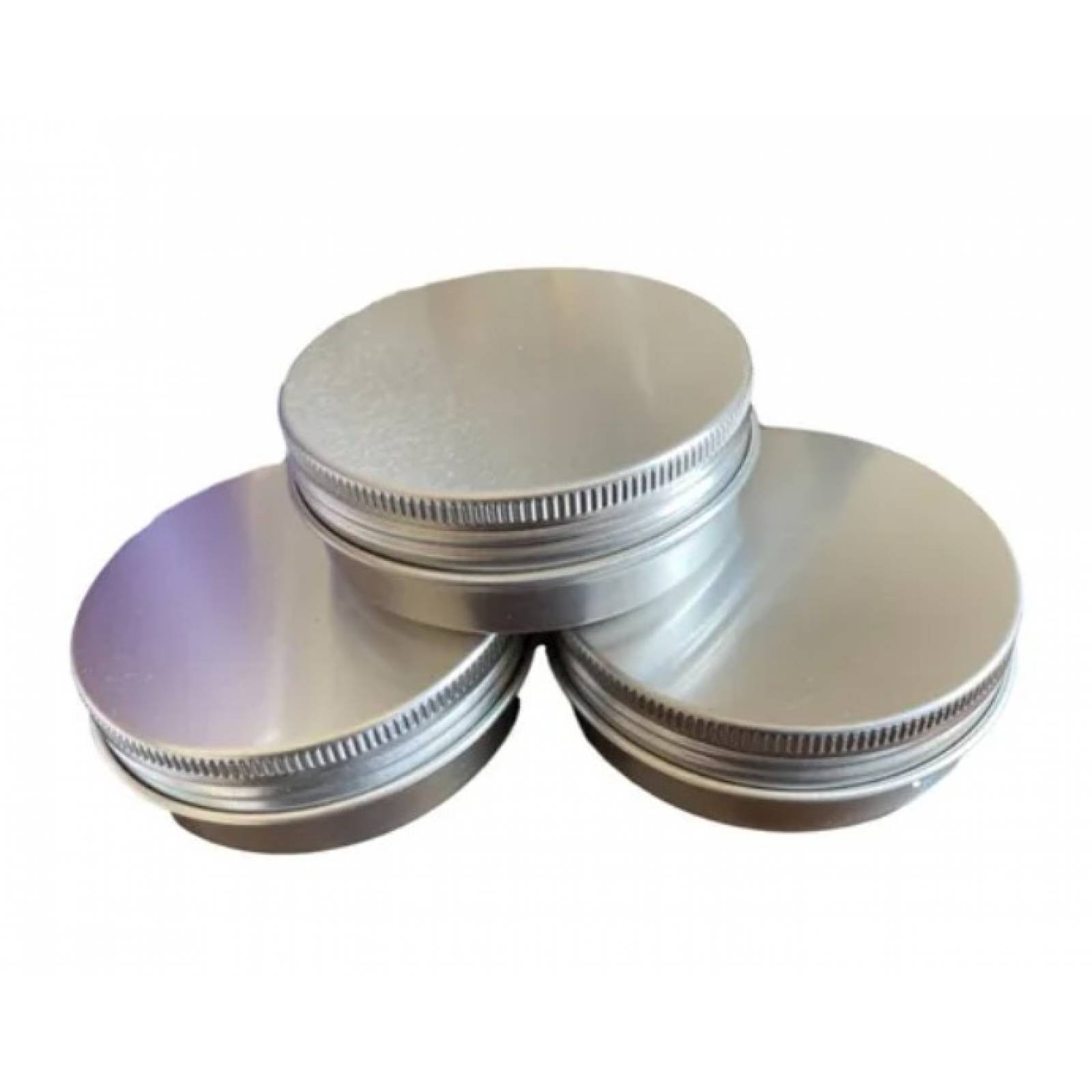Lata Aluminio Crema Pomadera Envase 60g 2oz 50pzas Envio 