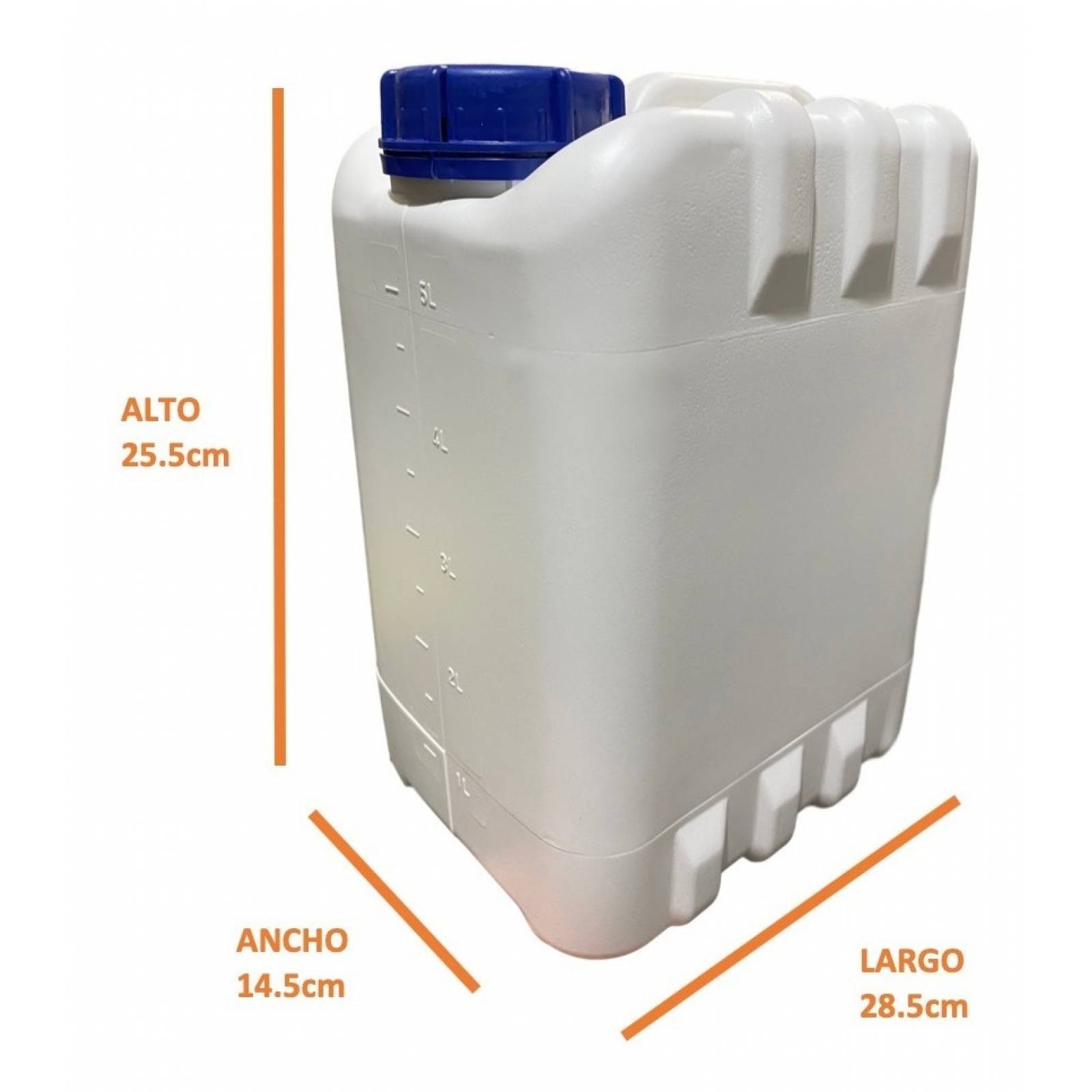 Bidon Porron Envase Bote Plastico Para Gel Jabon 5 Litros 