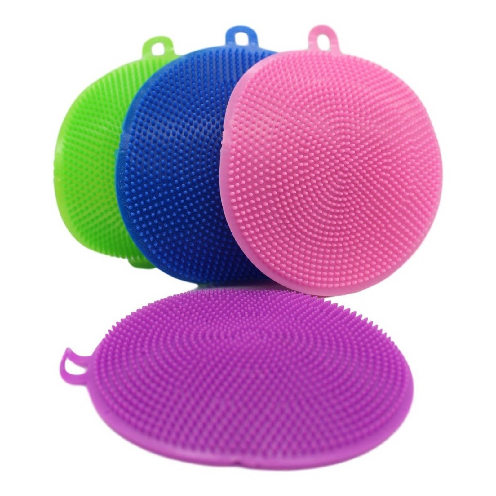 Esponja Magica Silicon Antibacterial No Rayones Trastes 