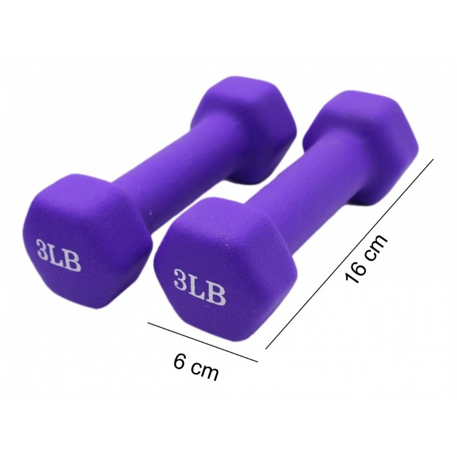 Set 6 Piezas Pesas Mancuernas Neopreno Con Soporte Fitness 