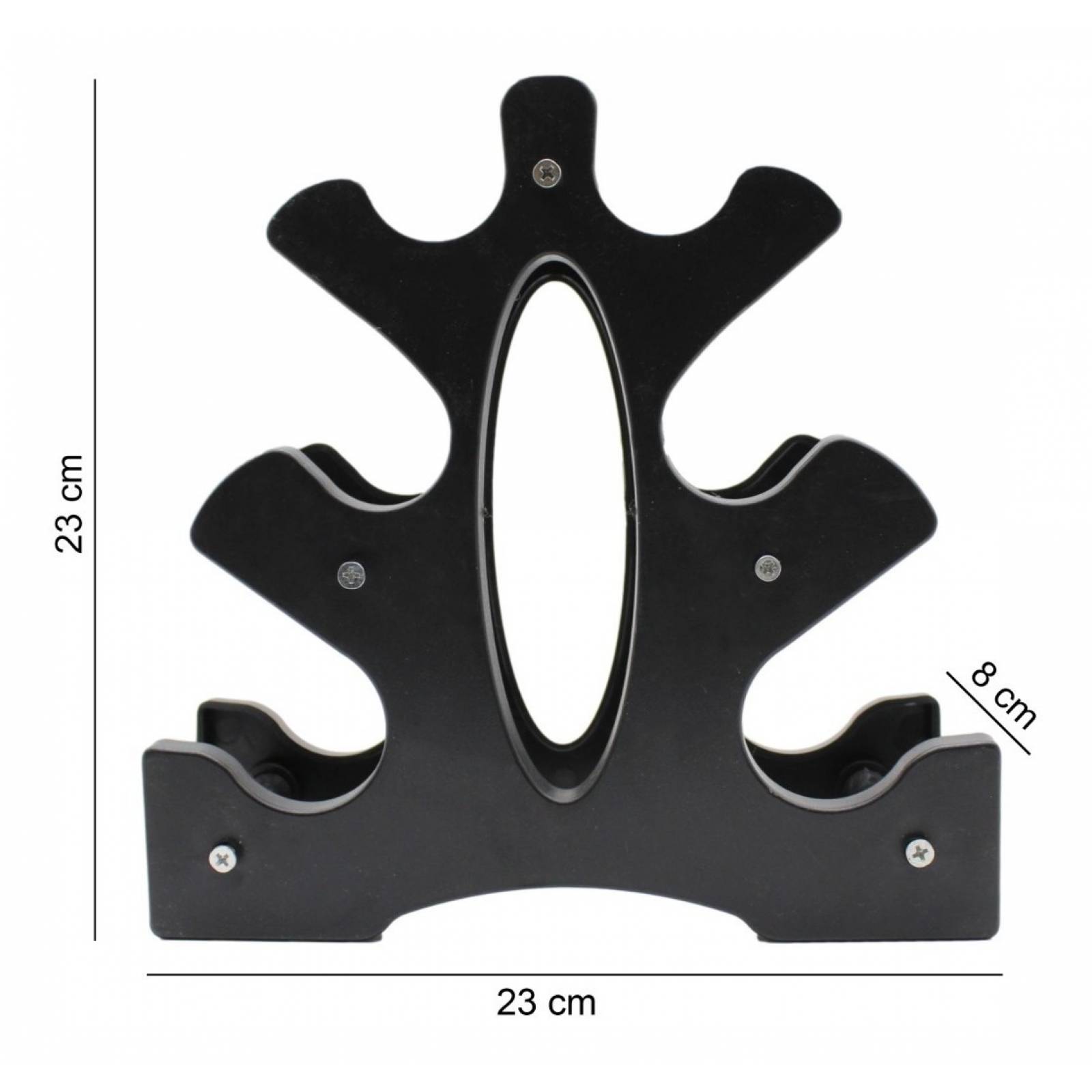 Set 6 Piezas Pesas Mancuernas Neopreno Con Soporte Fitness 