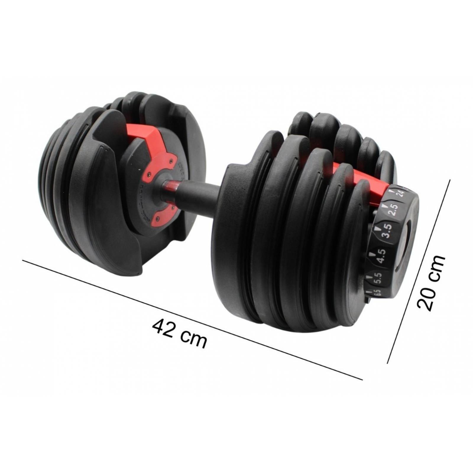 Pesas Mancuernas Discos Ajustables 53lb 24kg Fitness Gym