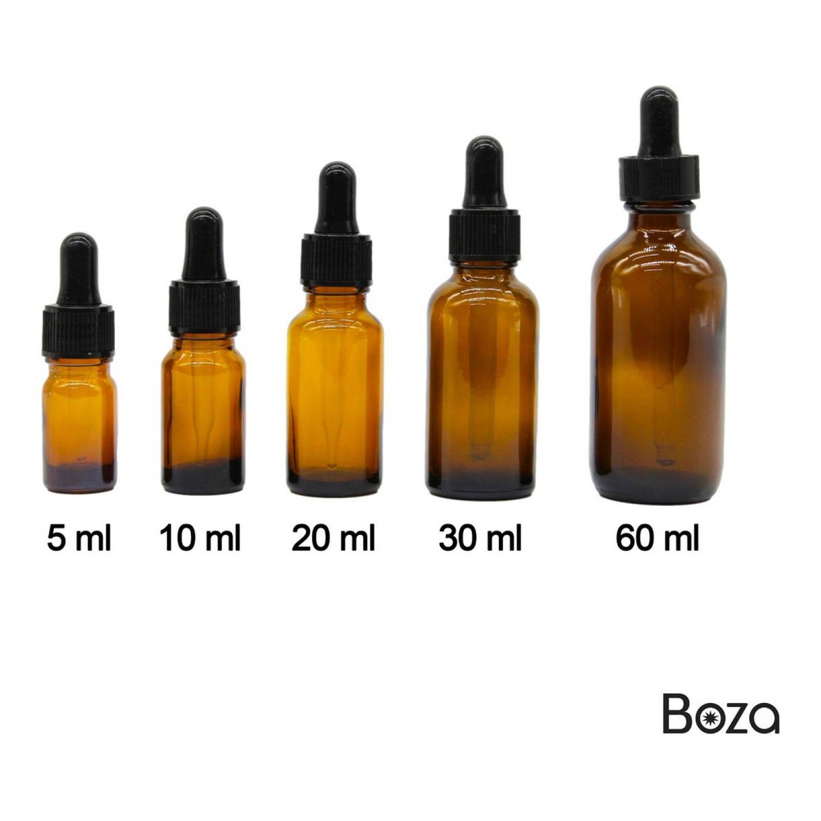 Gotero Pipeta Frasco Vidrio Ambar Envase Botella 10ml 50pzas