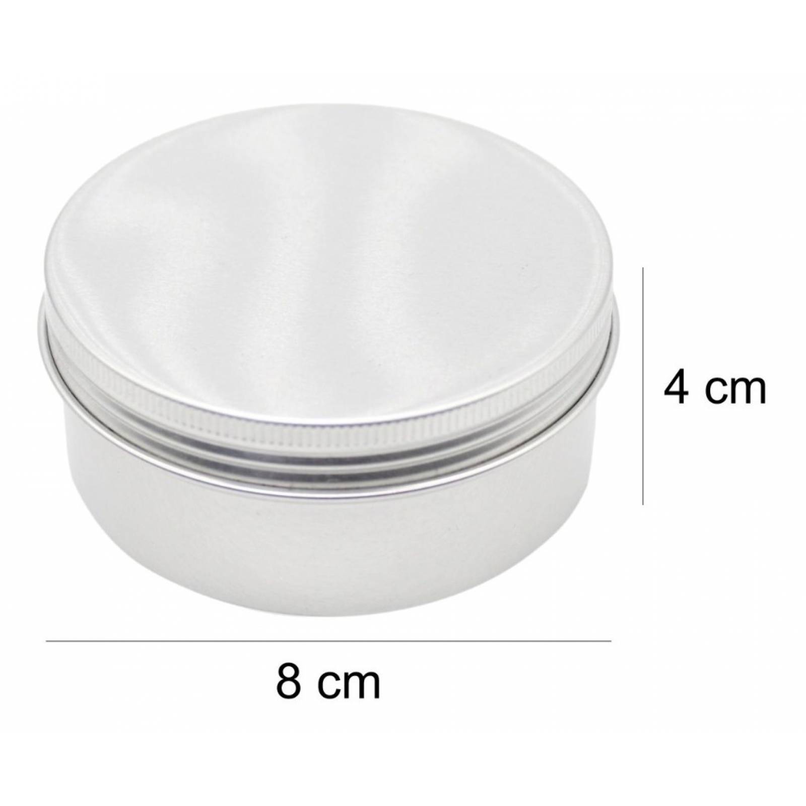 Lata Aluminio Crema Pomadera Envase 150g 2oz 30pzas Envio