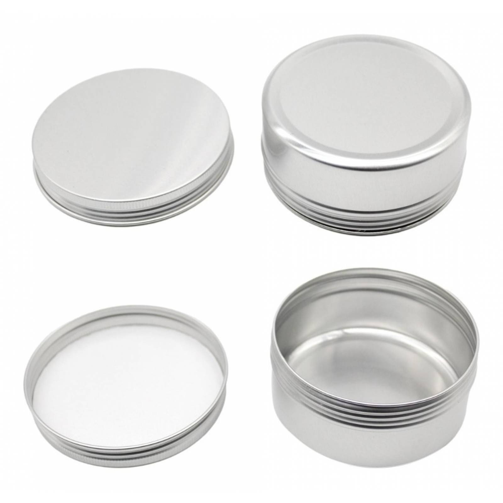 Lata Aluminio Crema Pomadera Envase 150g 2oz 30pzas Envio