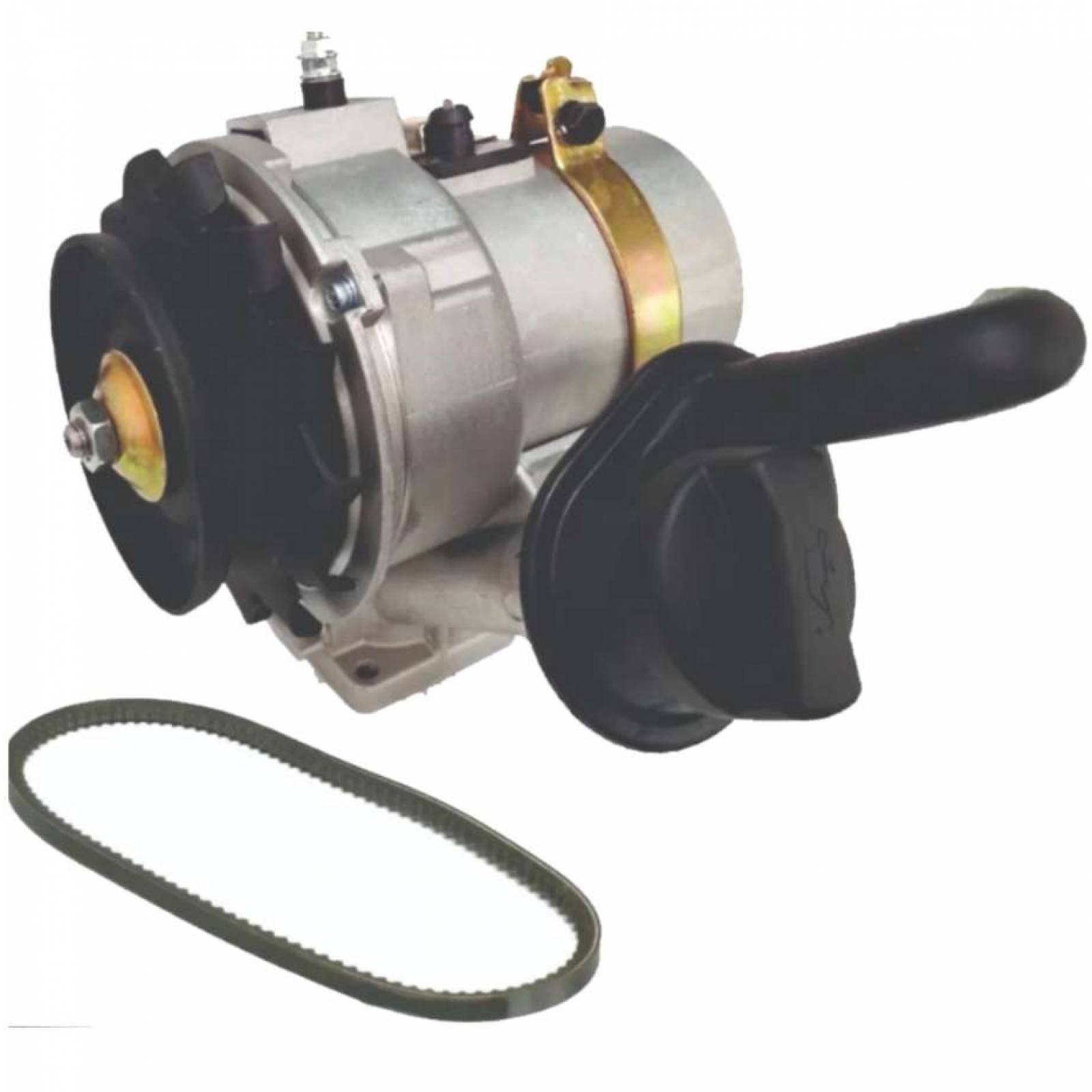 ALTERNADOR COMPLETO CON BASE, TOMA DE ACEITE,  POLEA, BANDA Y CINCHO O ABRAZADERA PARA VW SEDAN 1.6L FUEL INJECTION 92-04 VOCHO