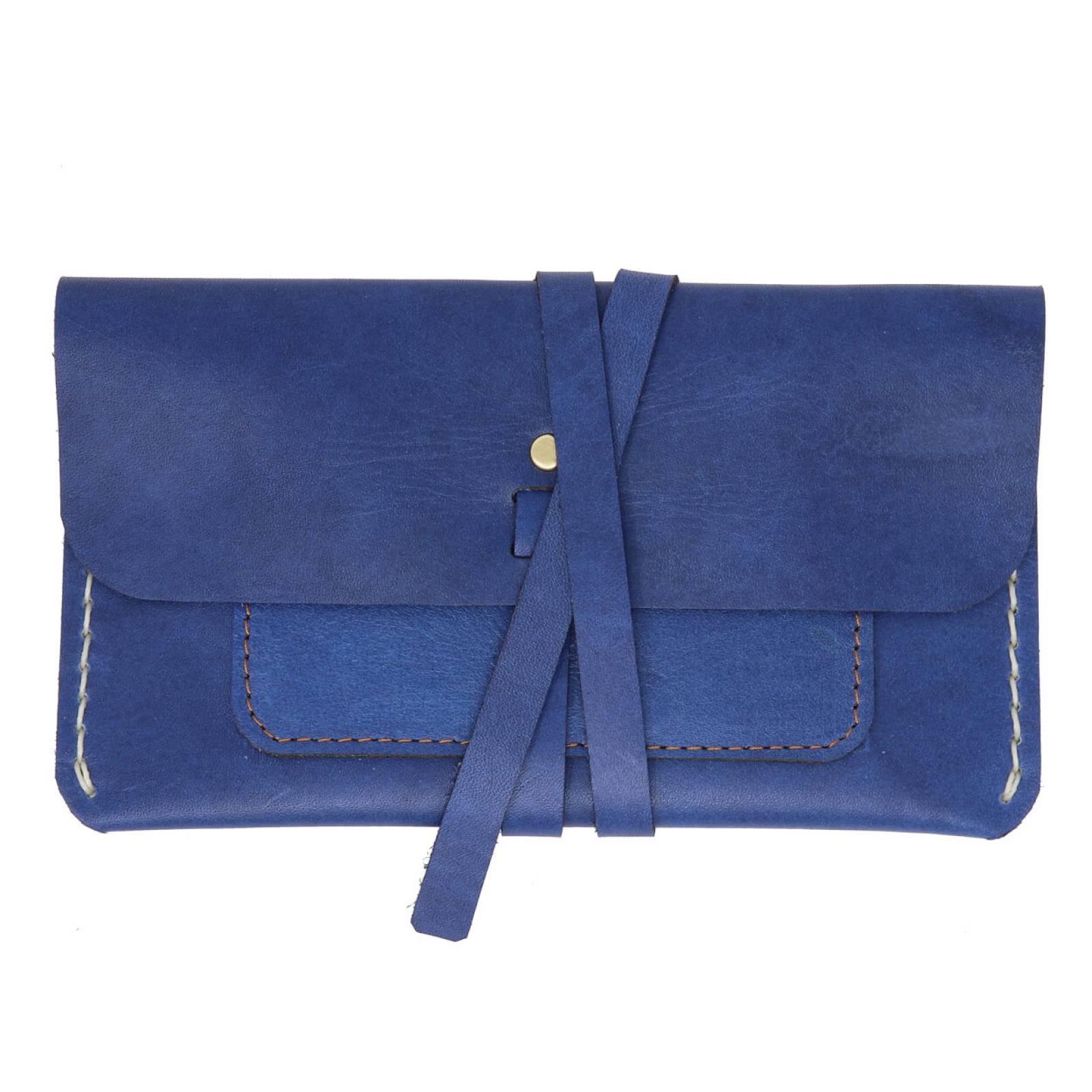 Cartera con tira larga Azul
