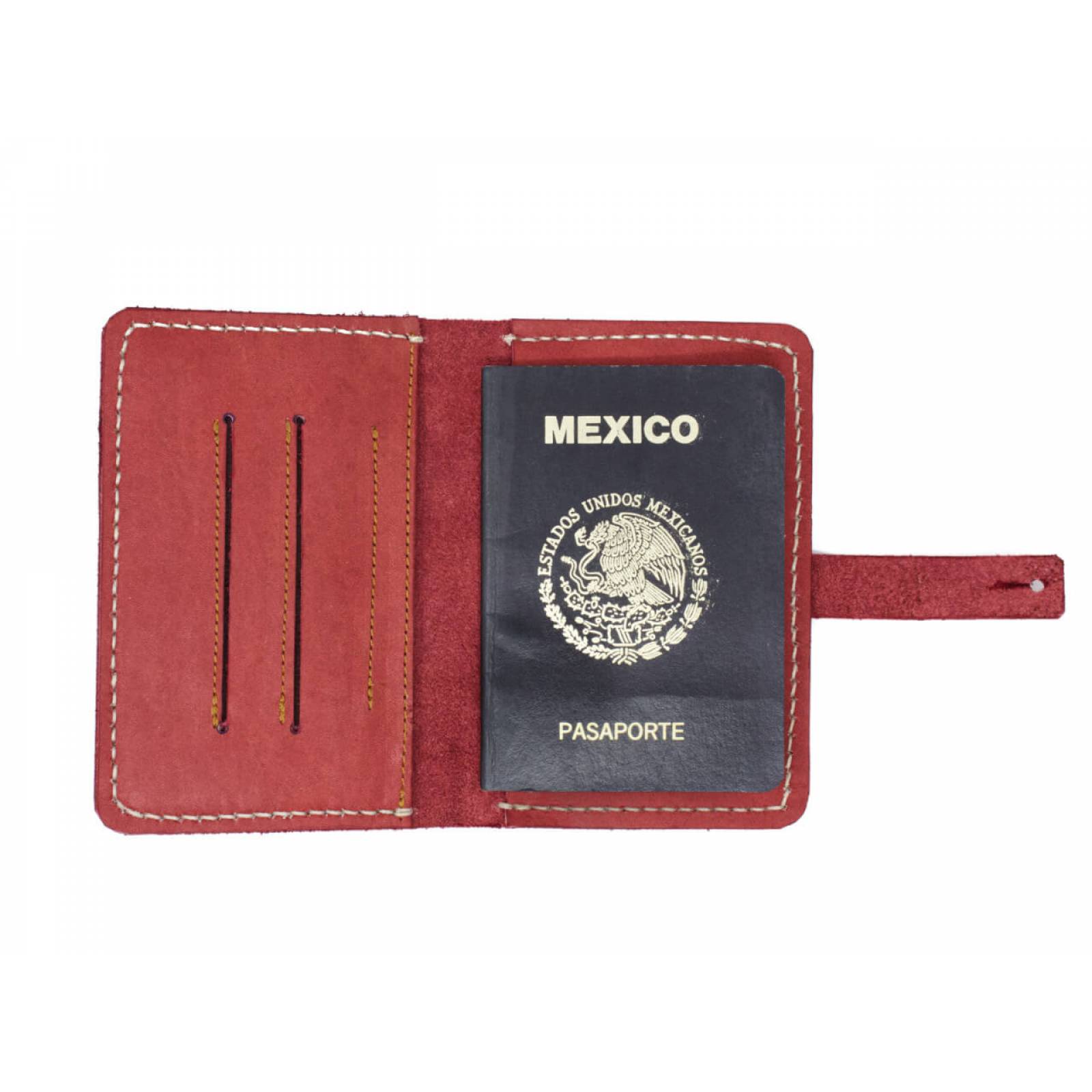 Porta pasaporte vino