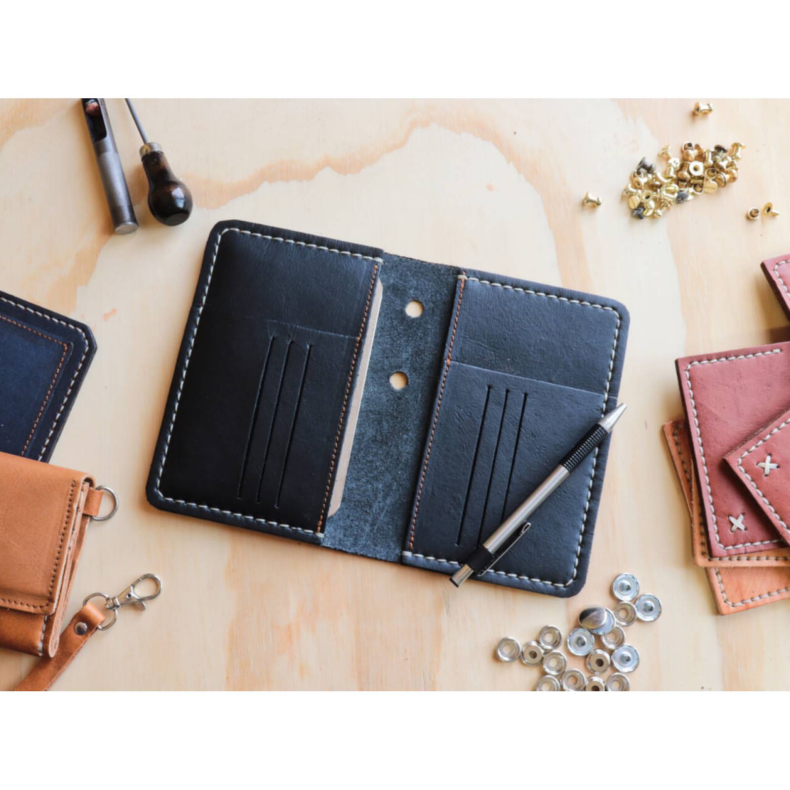 Porta documentos color negro