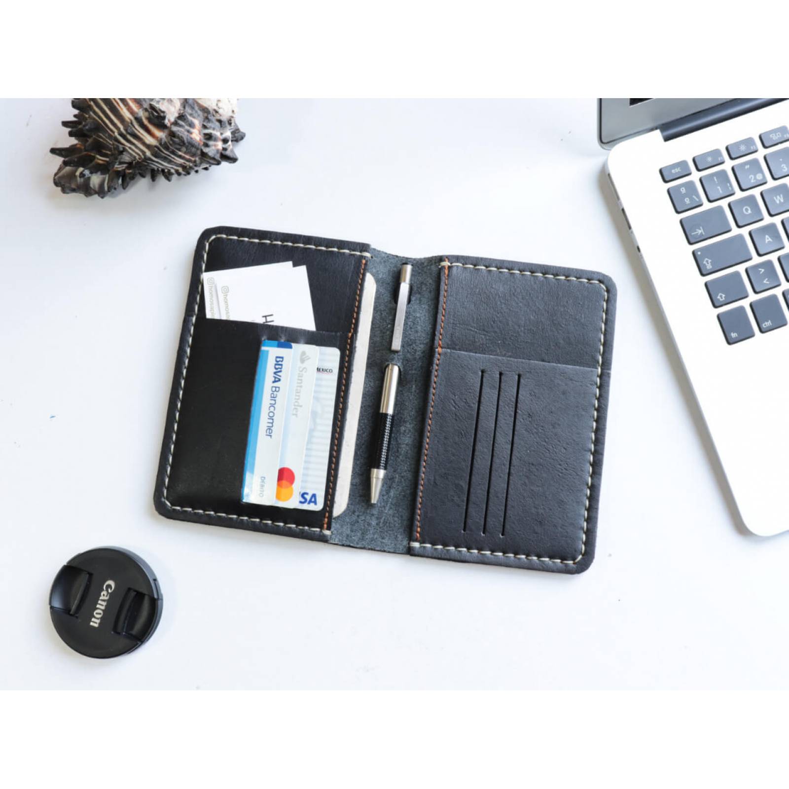 Porta documentos color negro