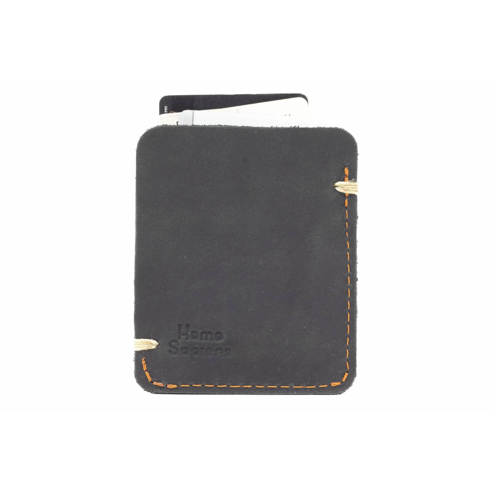 Monedero Mod. 02 Negro Homo Sapiens 100% piel