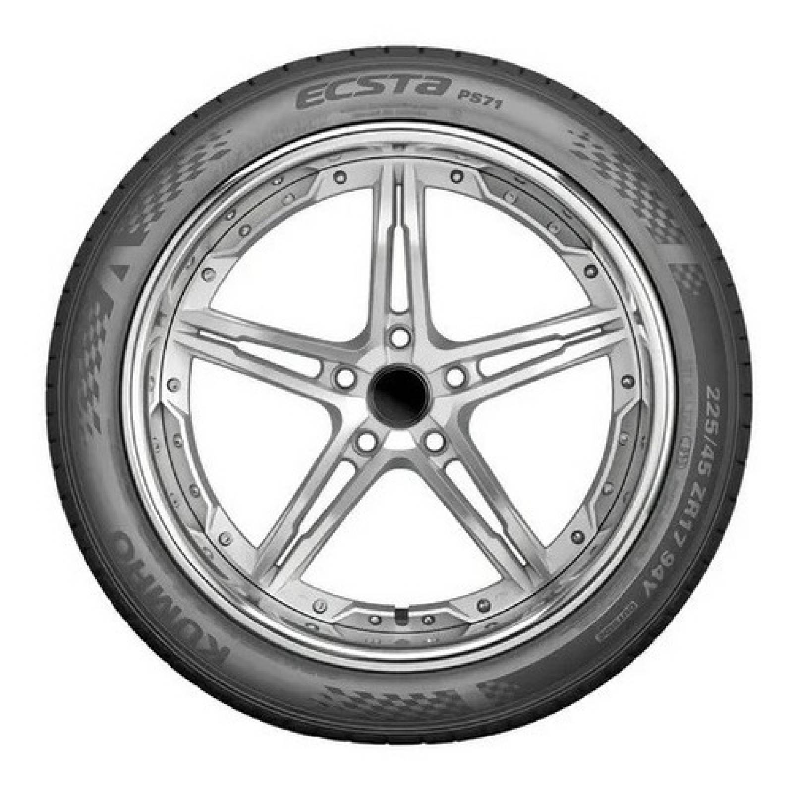 Paquete De 2 Llantas Kumho Ecsta Ps31 225 55r17 101w