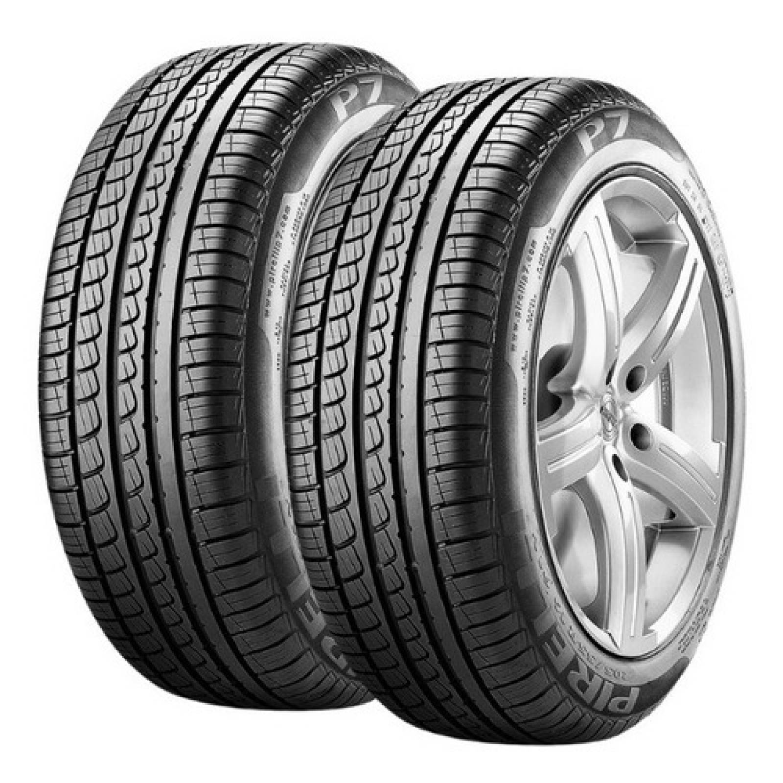 Paquete De 2 Llantas Pirelli 225 50r18 P7 As 95v Runflat