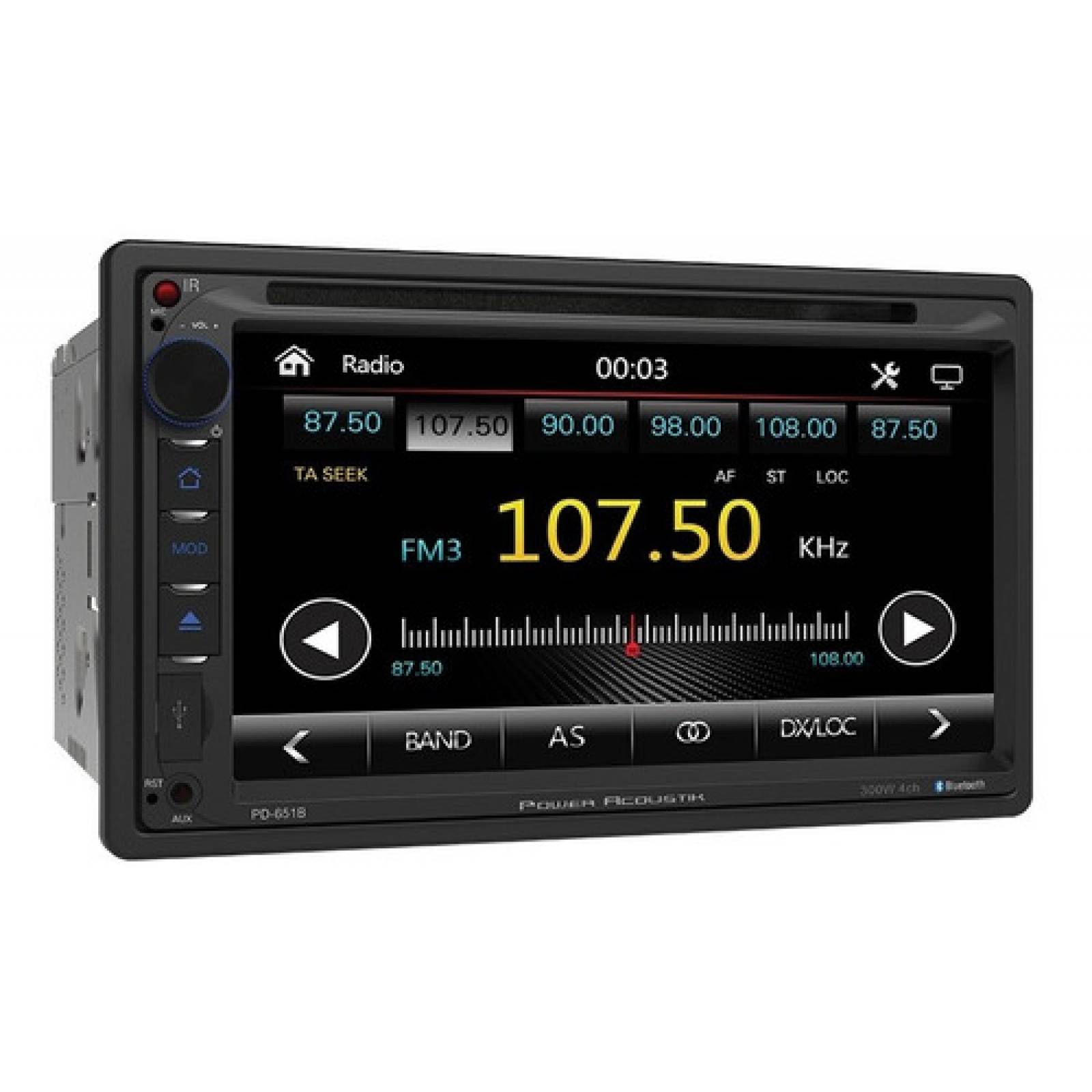 Autoestereo Power Acoustik Doble Din Pd 651b Dvd Cd Am fm