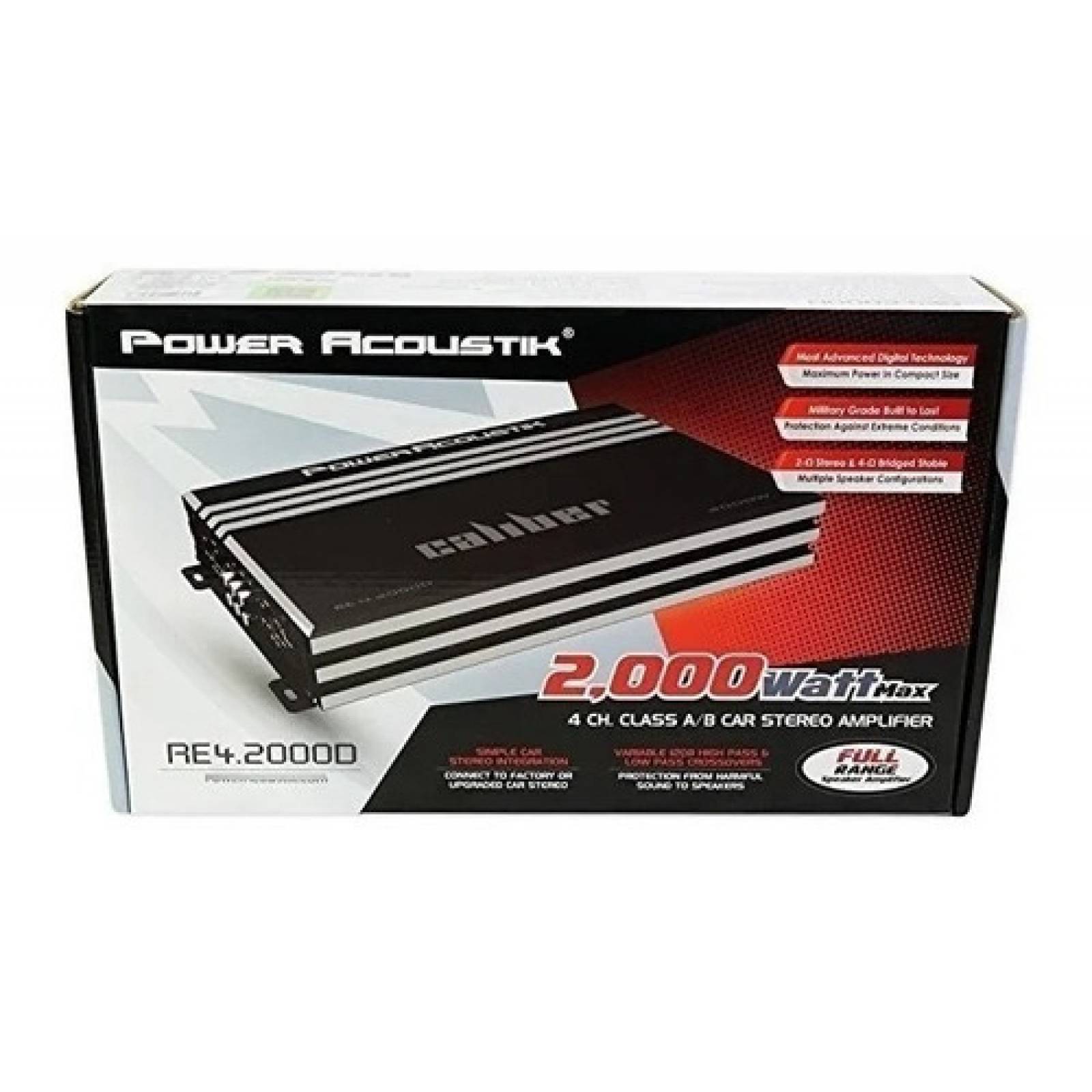 Fuente Amplificador Power Acoustik Re4 2000d 4 Canales 2000w